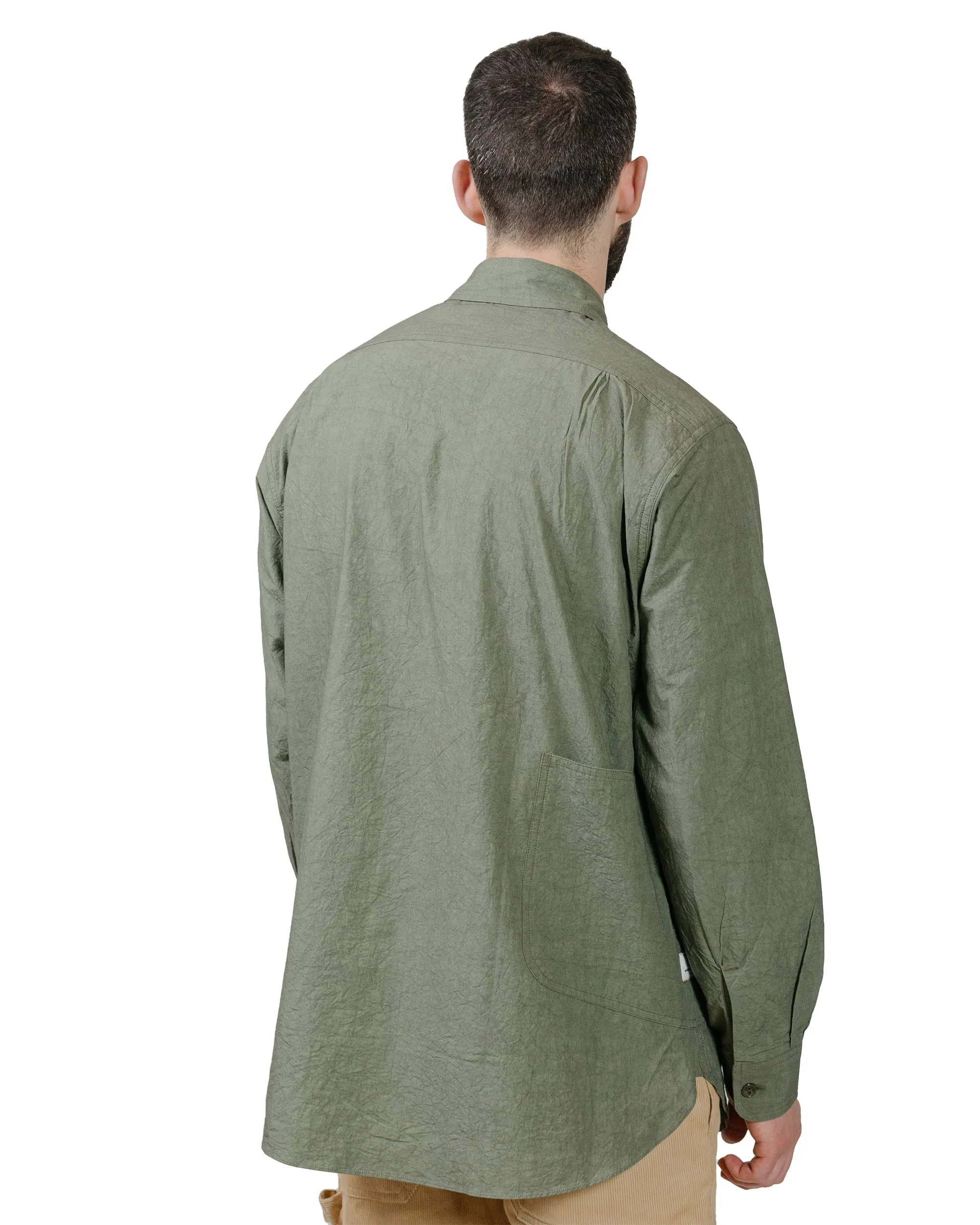 Sassafras Diggin Shirt Cotton/Linen Typewriter Olive sold by Lost & Found product image thumbnail 3