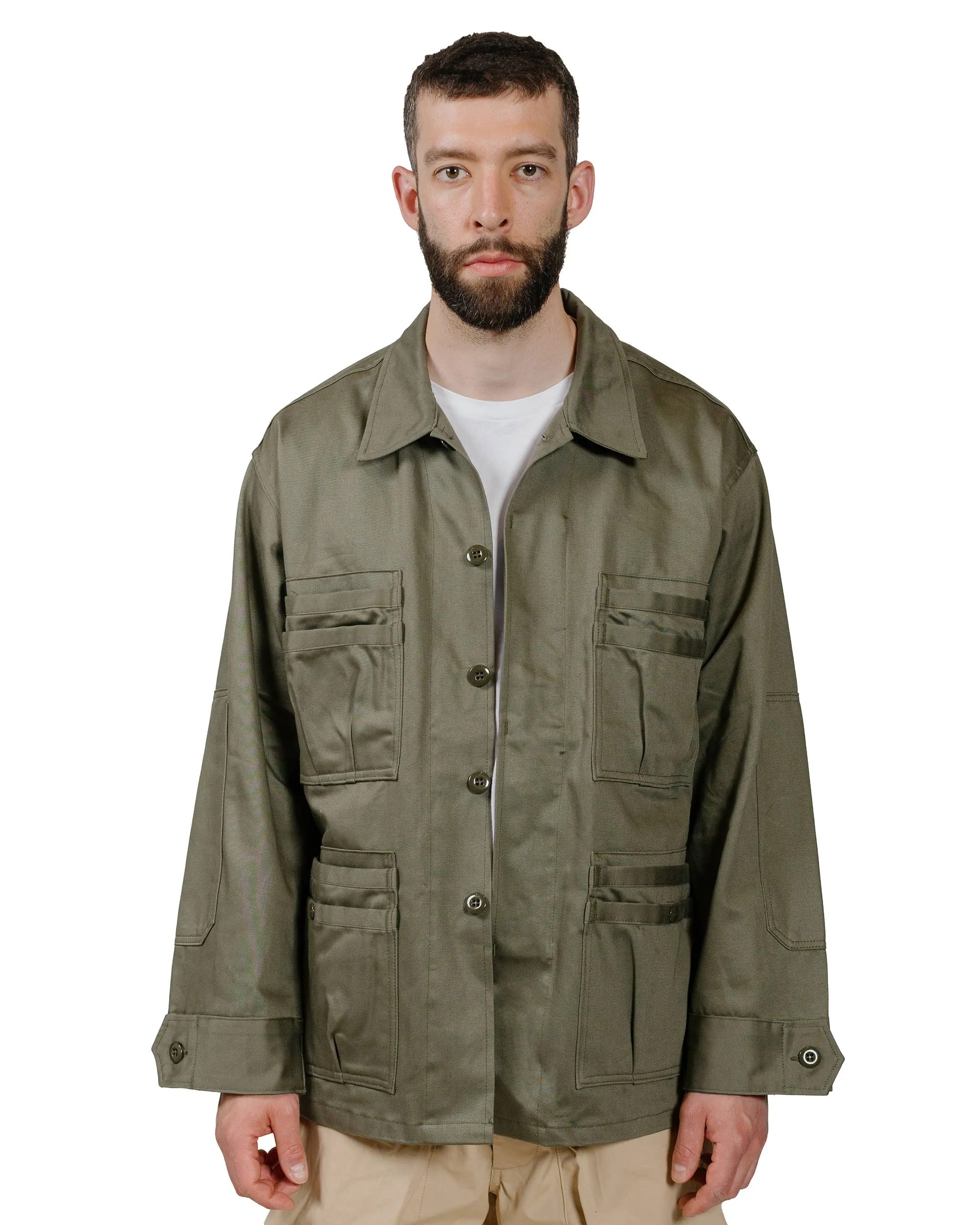 Sassafras Overgrown Fatigue Jacket Military Satin Olive sold by Lost & Found product image thumbnail 2
