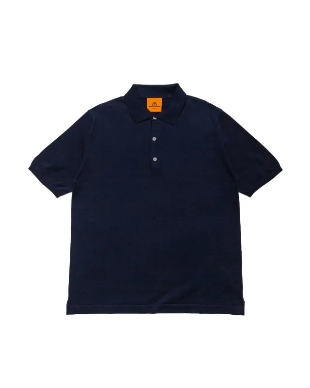 Andersen-Andersen Polo Short Royal Blue sold by Lost & Found