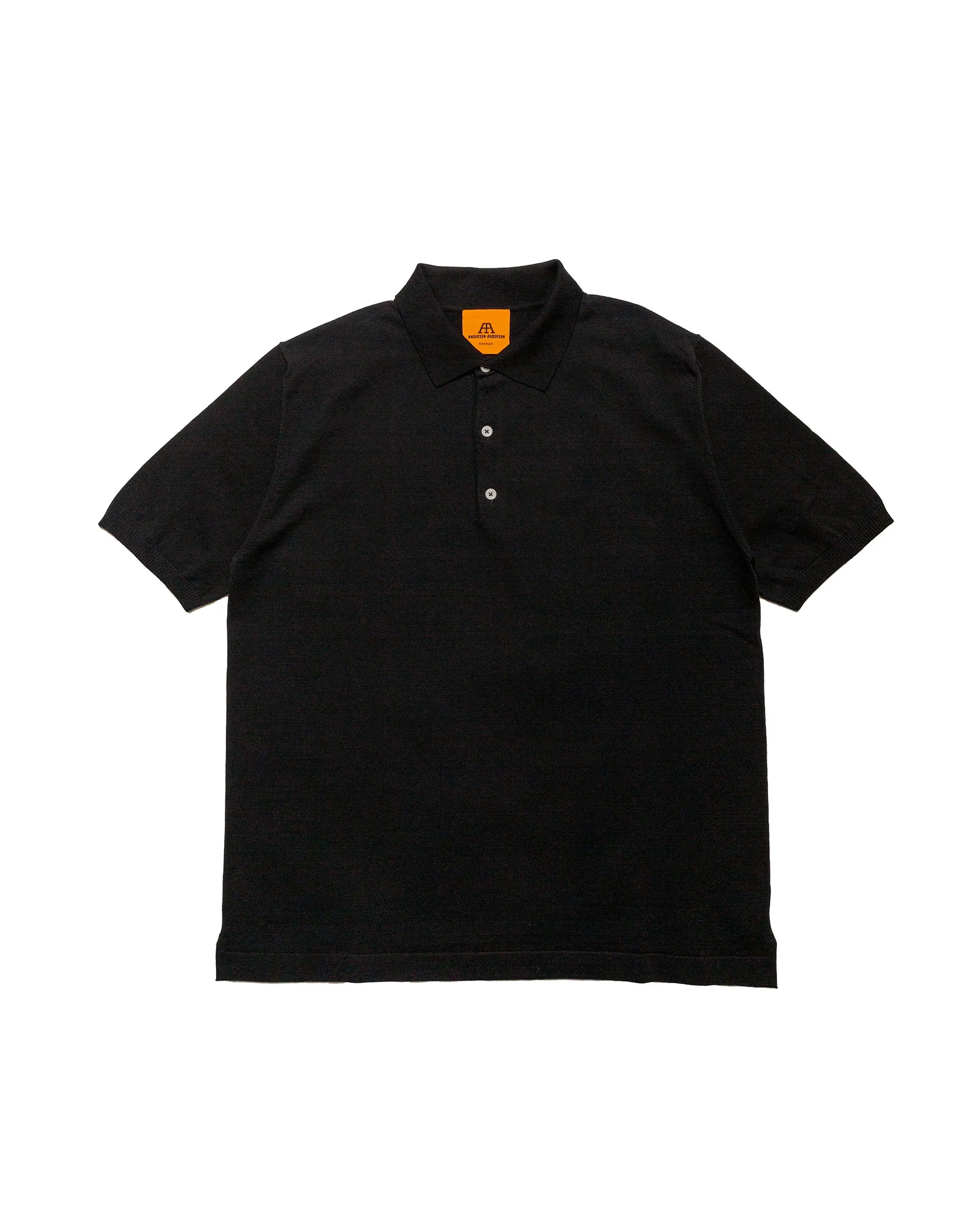 Andersen-Andersen Polo Short Black sold by Lost & Found