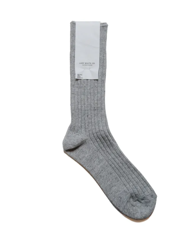 Lady White Co. LWC Sock Grey sold by Lost & Found