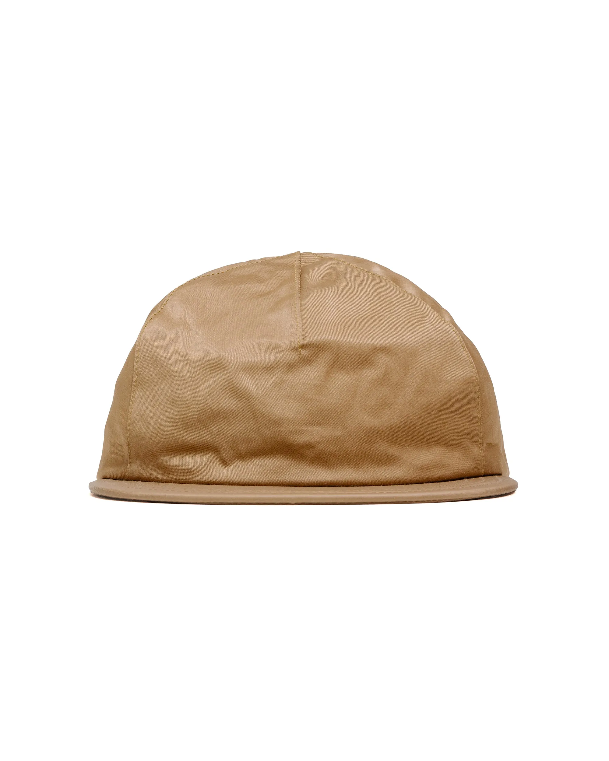 Found Feather 2 Panel Trucker Cap Rayon Cotton Dyed Satin Brown sold by Lost & Found