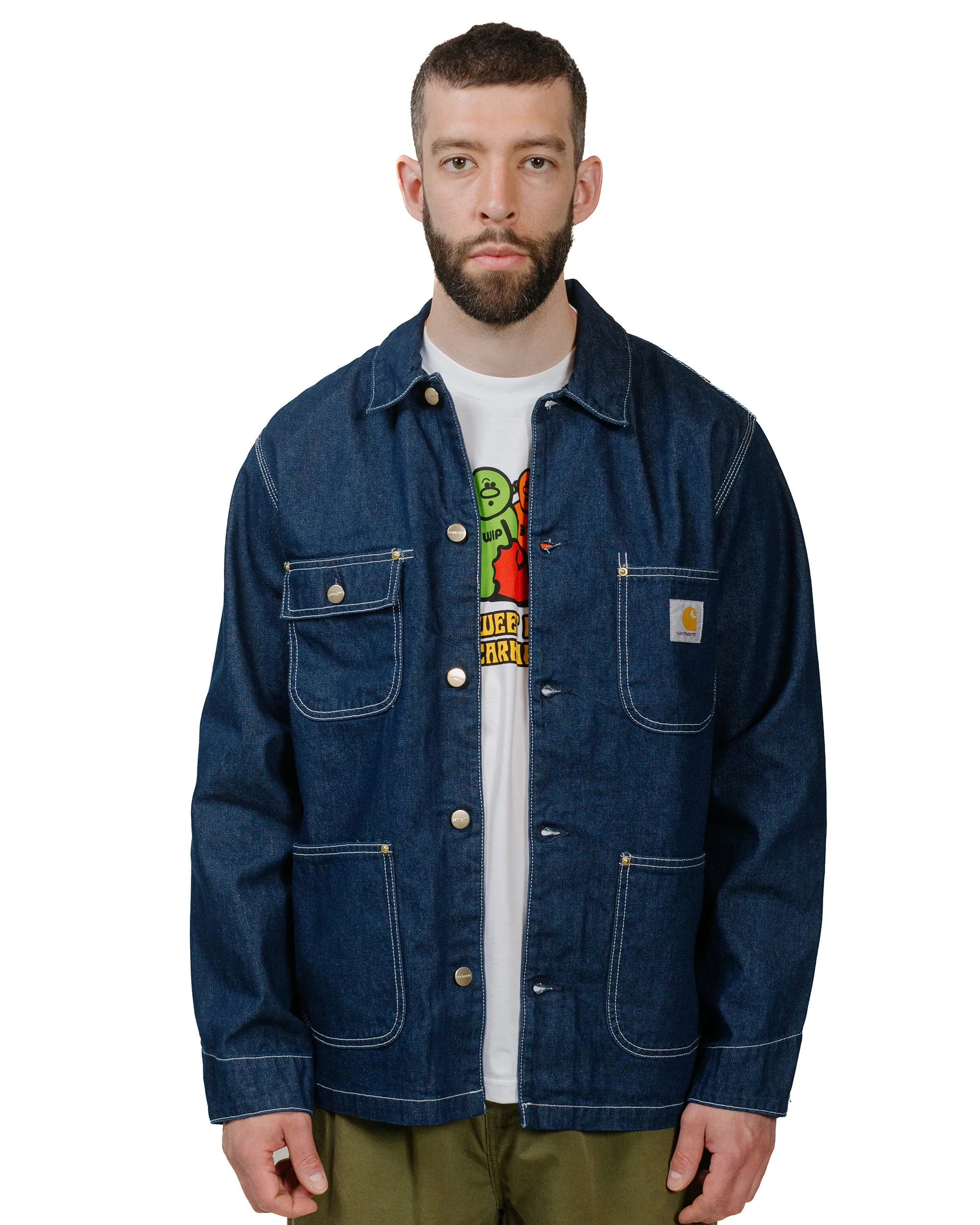 Carhartt W.I.P. OG Chore Coat Denim Blue One Wash sold by Lost & Found product image thumbnail 2