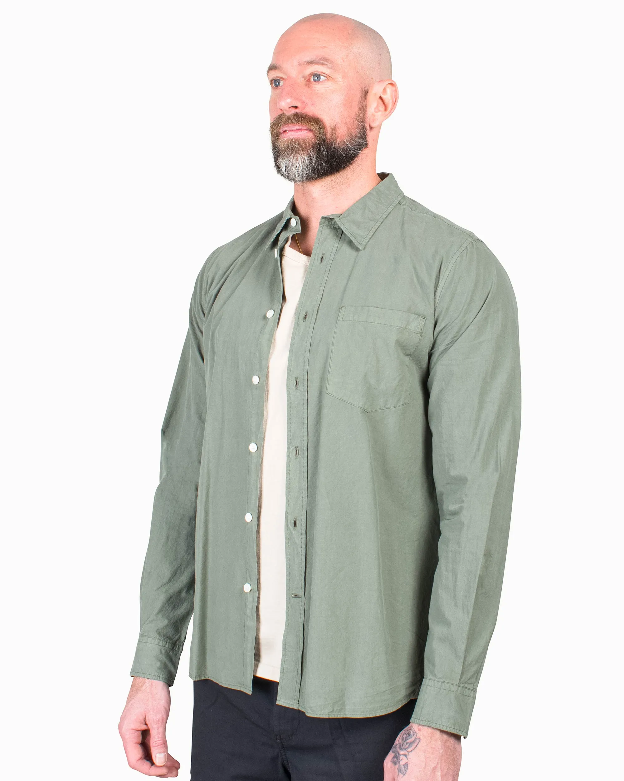 Norse Projects Osvald Tencel Dried Sage Green sold by Lost & Found product image thumbnail 4