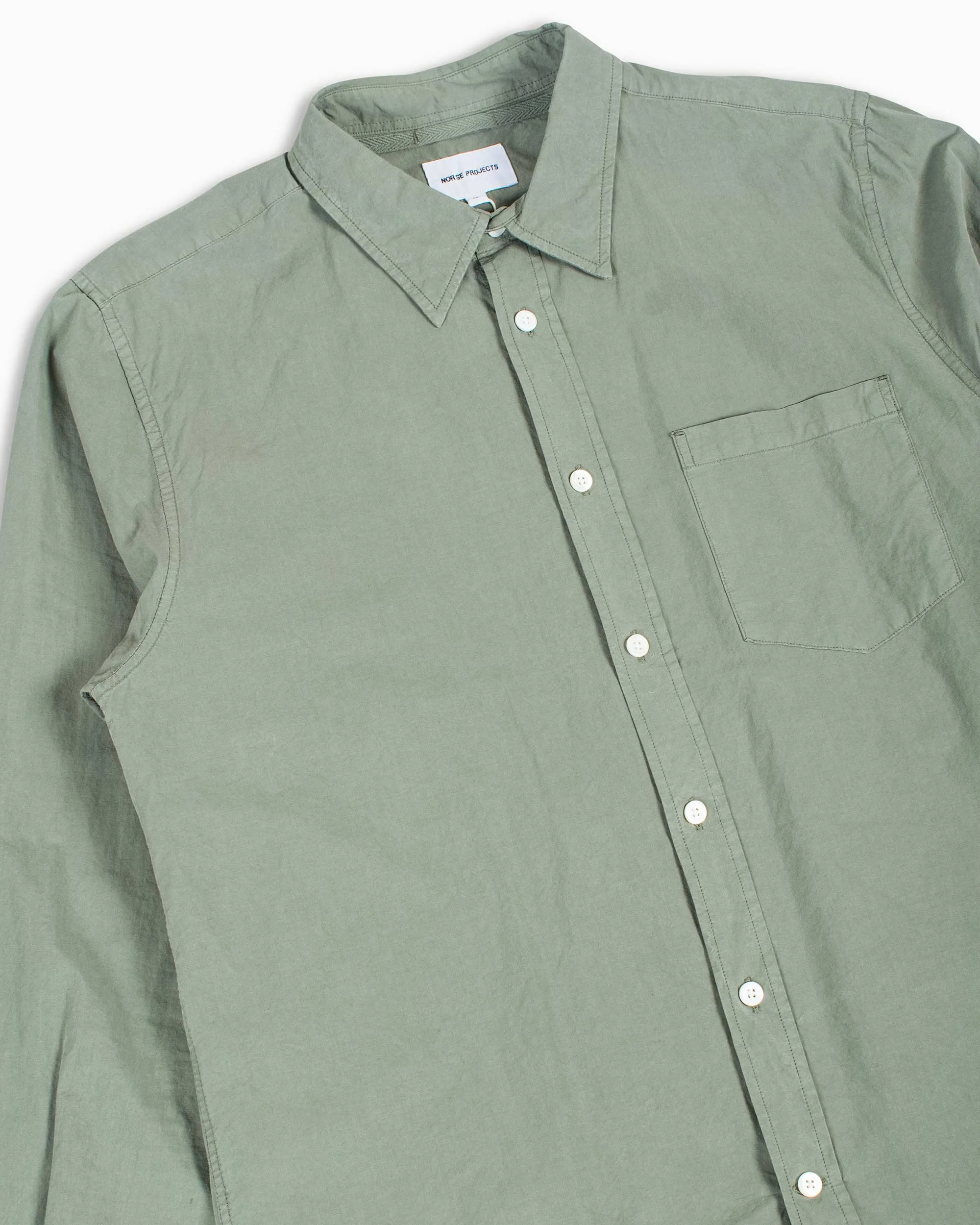 Norse Projects Osvald Tencel Dried Sage Green sold by Lost & Found product image thumbnail 5