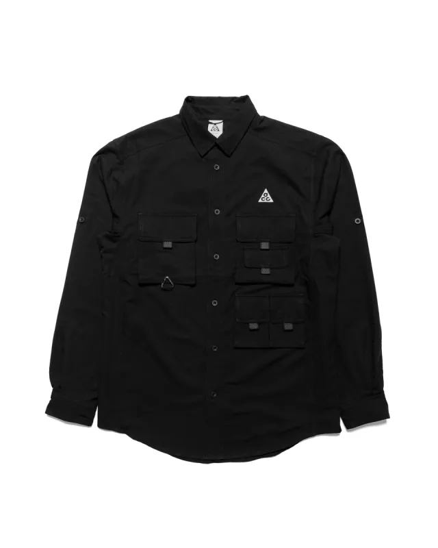 Nike ACG Dri-FIT UV 'Devastation Trail' Top Black/Summit White sold by Lost & Found