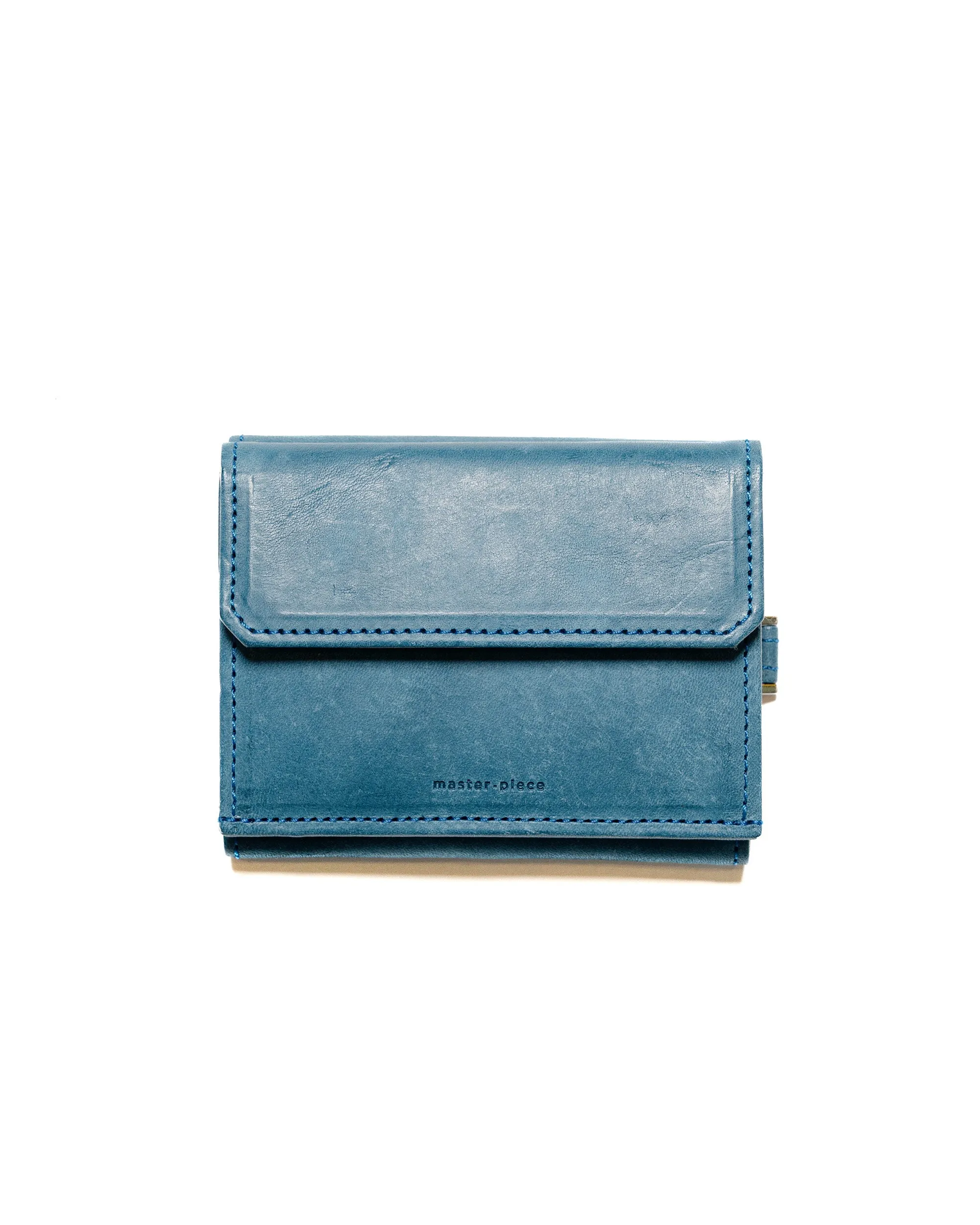 master-piece Rough Compact Wallet Blue sold by Lost & Found
