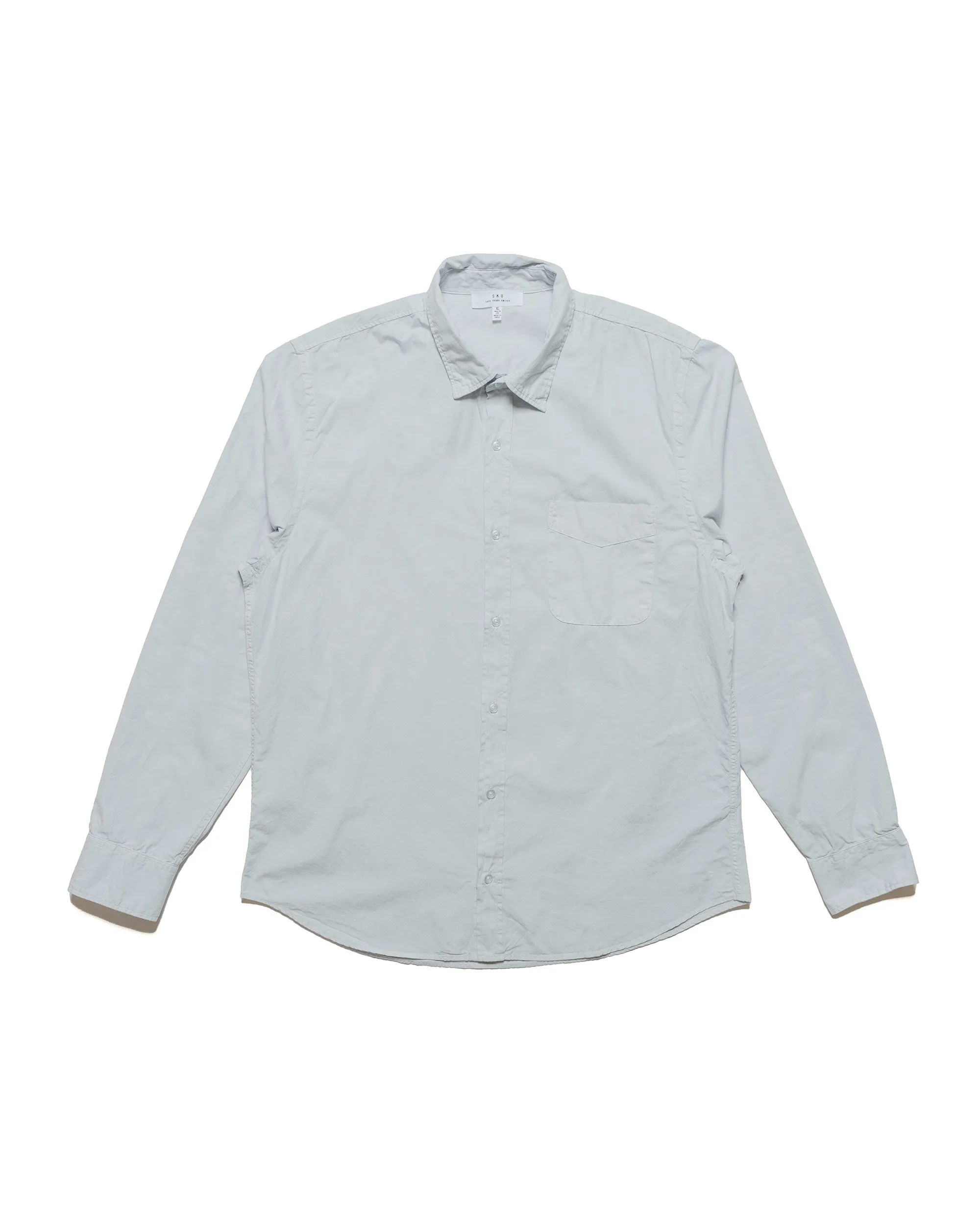 Save Khaki United Poplin Standard Shirt Light Blue sold by Lost & Found