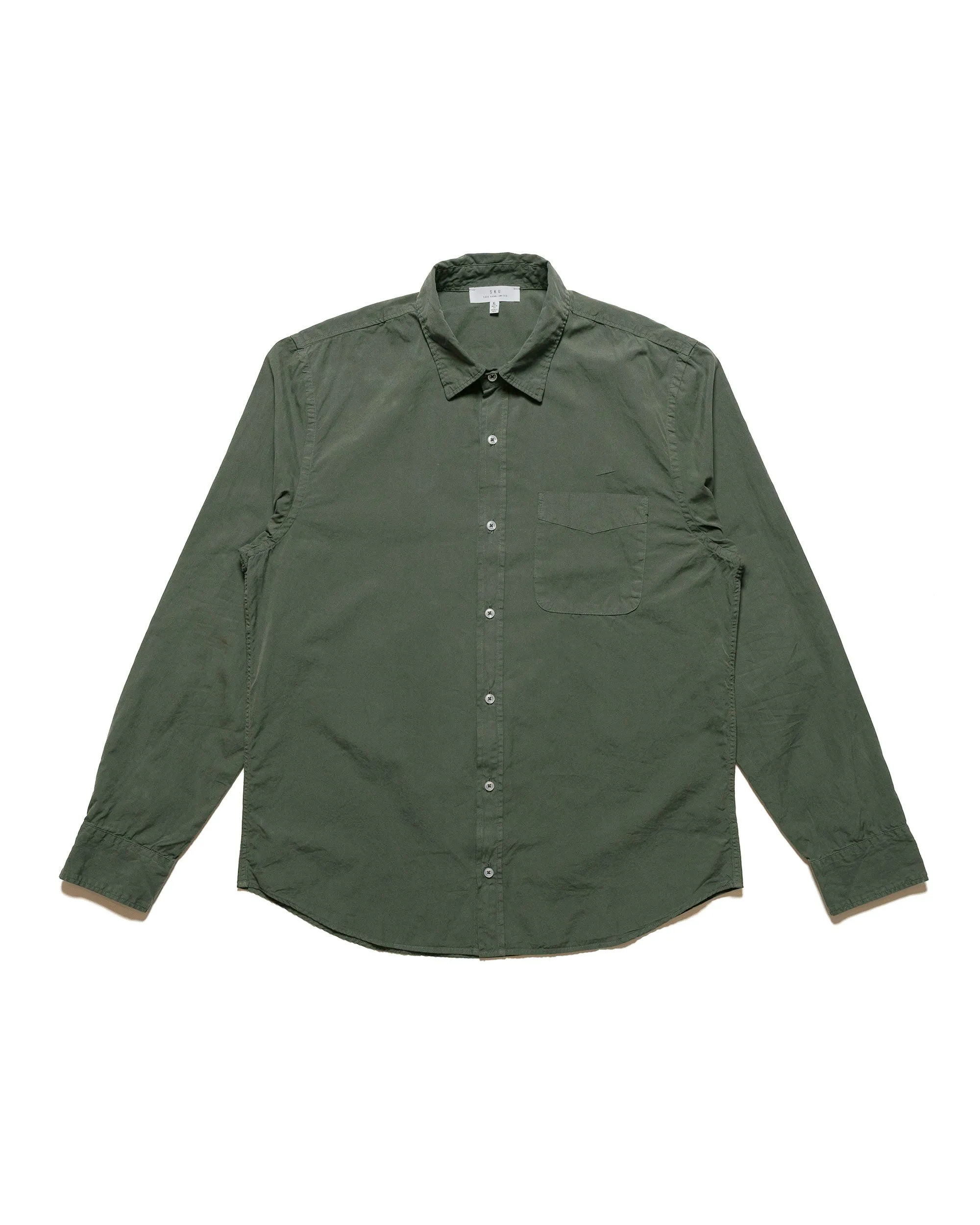 Save Khaki United Poplin Standard Shirt Basil sold by Lost & Found