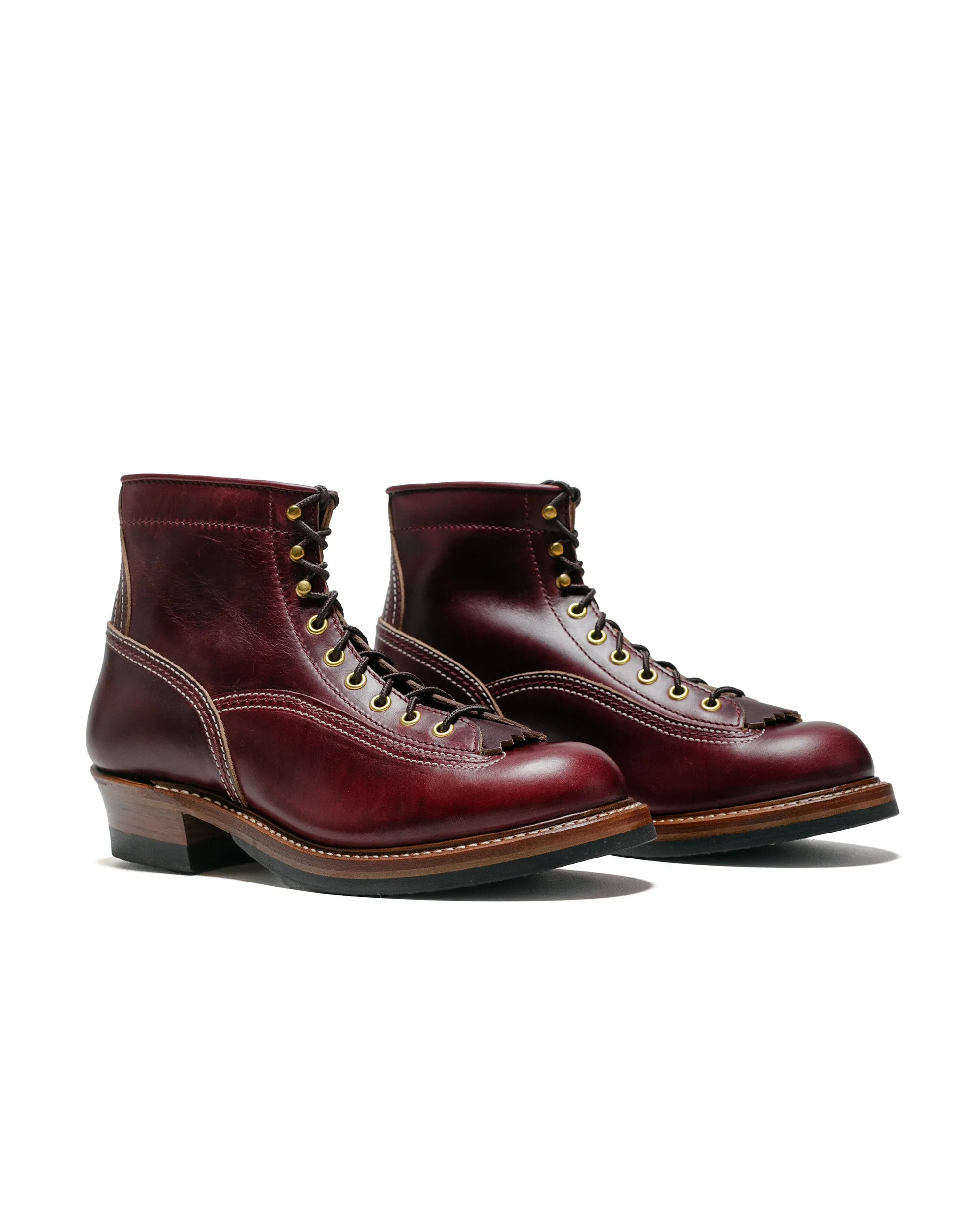 John Lofgren Bootmaker Donkey Puncher Boots Horween Leather CXL Burgundy sold by Lost & Found product image thumbnail 2