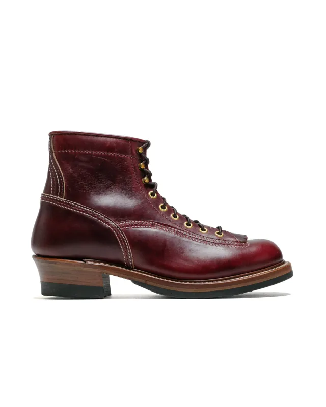 John Lofgren Bootmaker Donkey Puncher Boots Horween Leather CXL Burgundy sold by Lost & Found