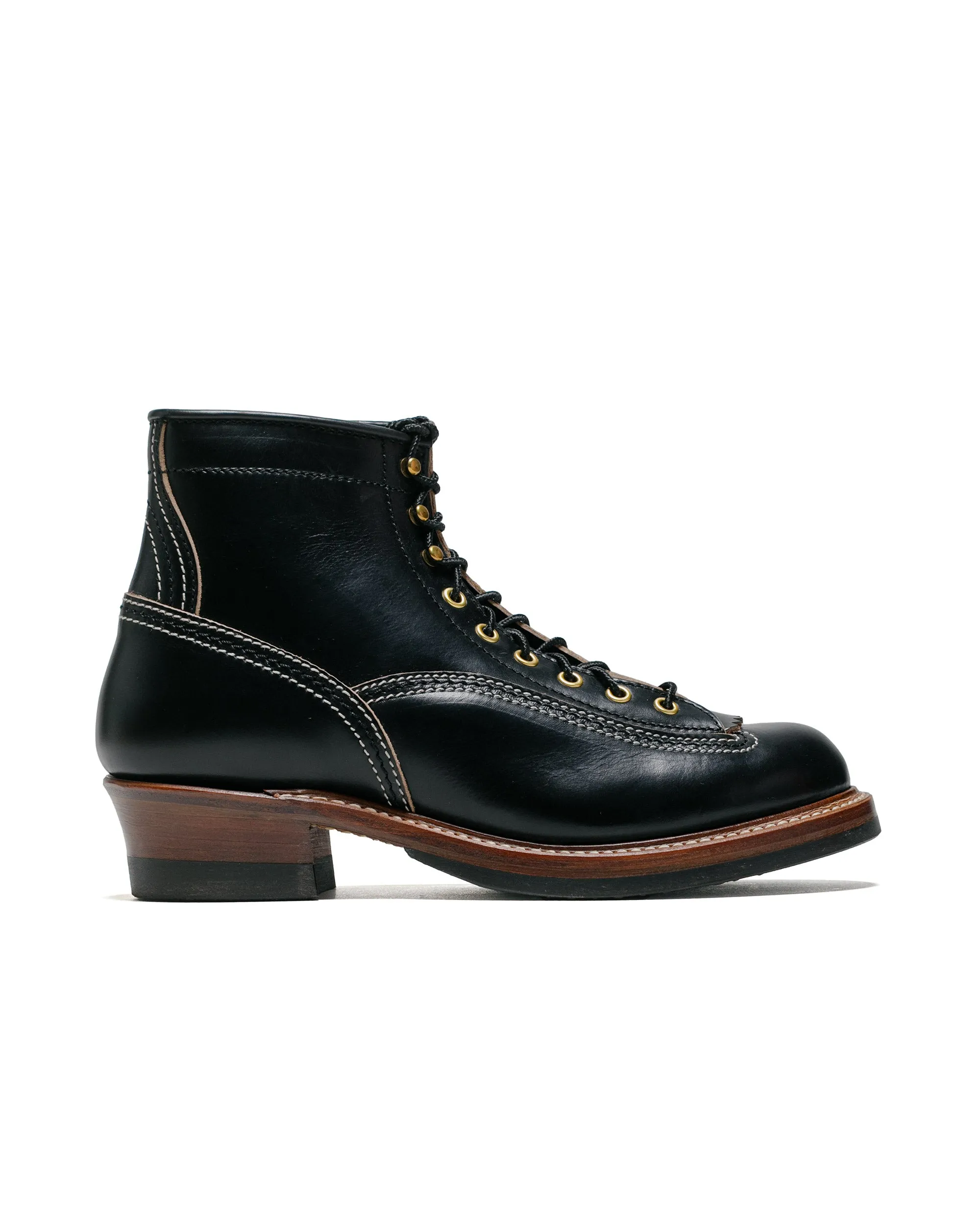 John Lofgren Bootmaker Donkey Puncher Boots Horween Leather CXL Black sold by Lost & Found