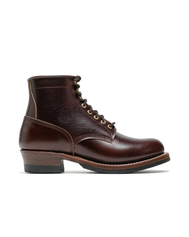 John Lofgren Bootmaker Steel Gang Boots Shinki Hikaku Horsebutt Dark Brown sold by Lost & Found