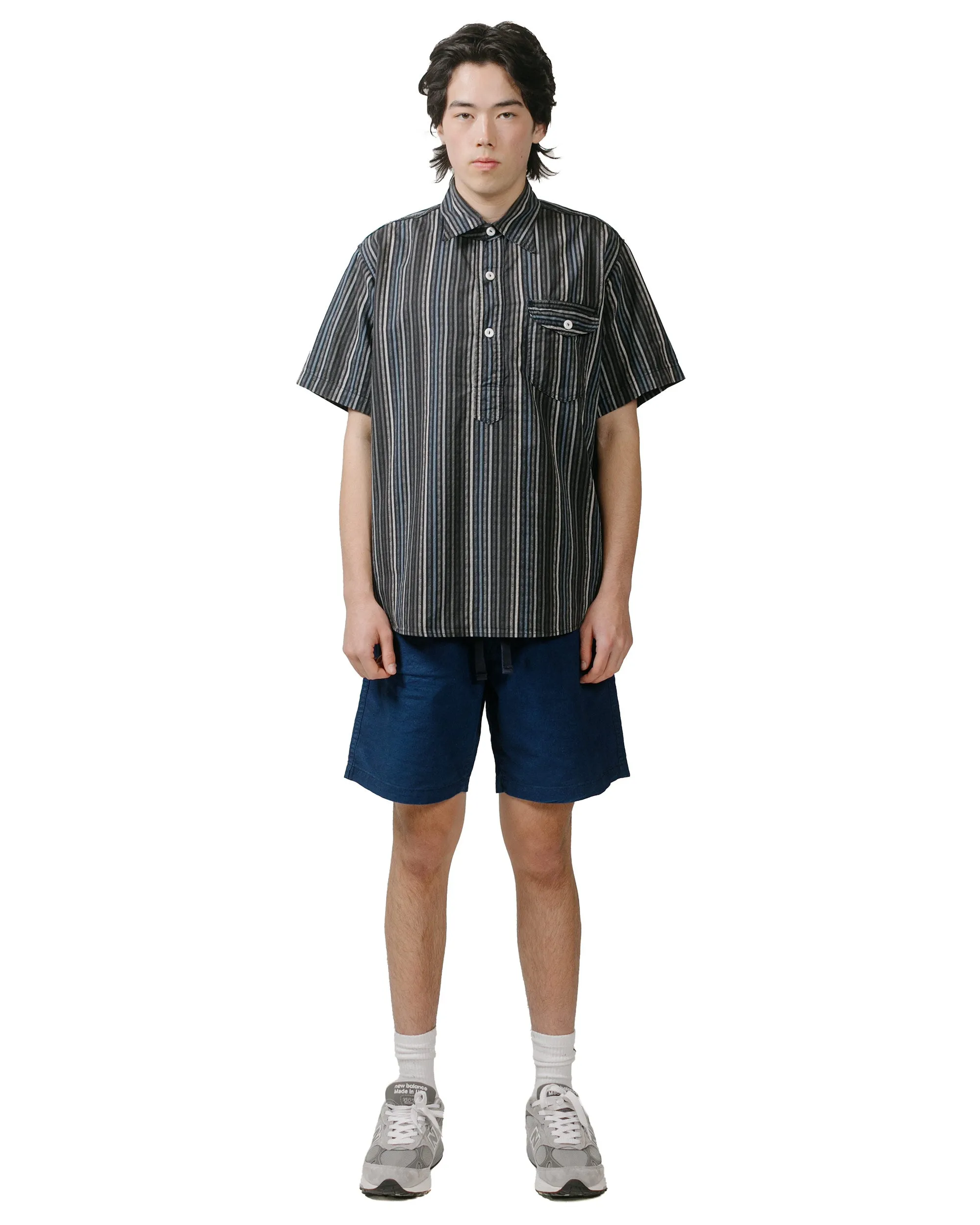 Post O'Alls Pullover Shirt S/S Blue Stripe Blues sold by Lost & Found product image thumbnail 4