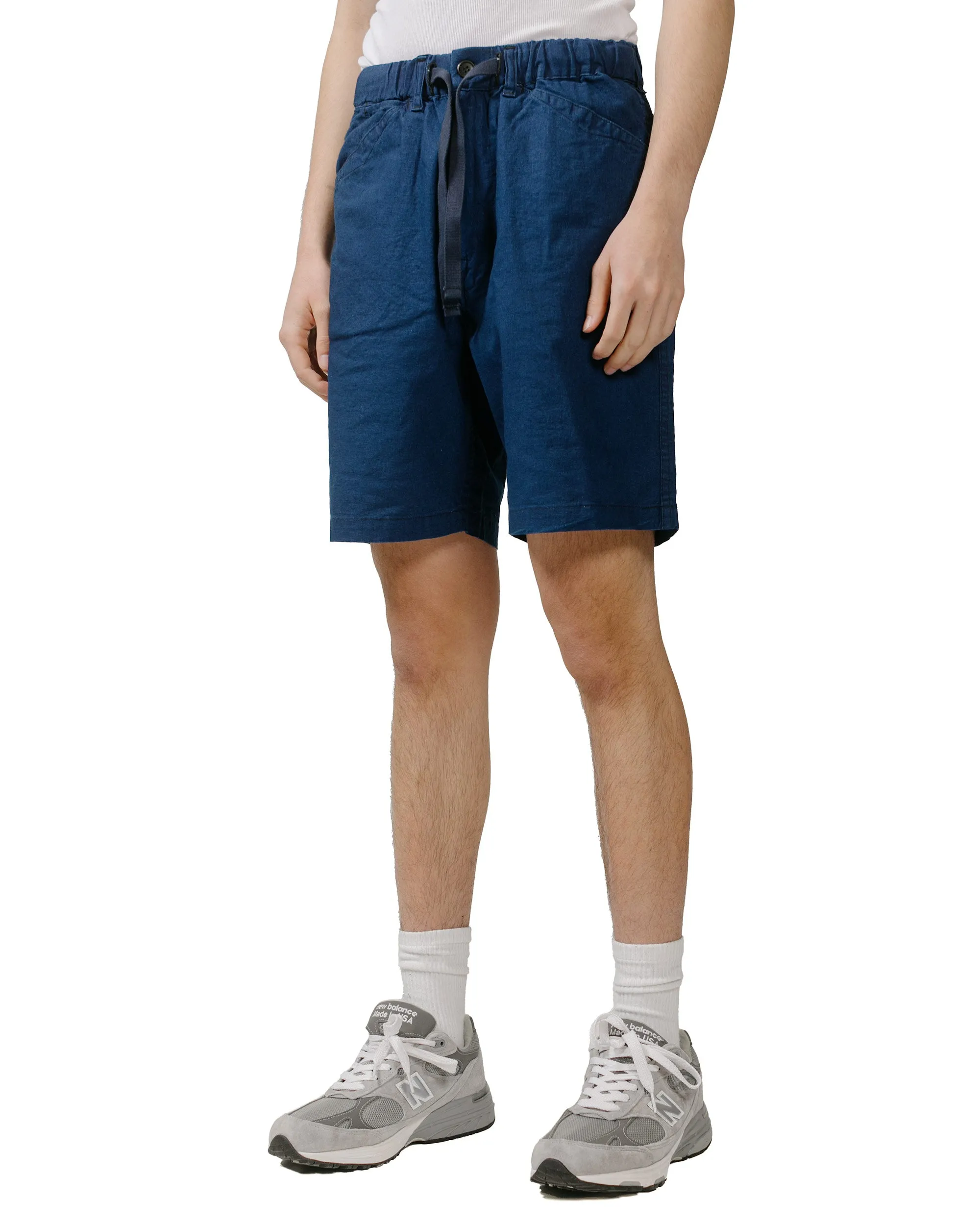 Post O'Alls E-Z Travail Shorts Cotton/Linen Sheeting Indigo sold by Lost & Found product image thumbnail 2