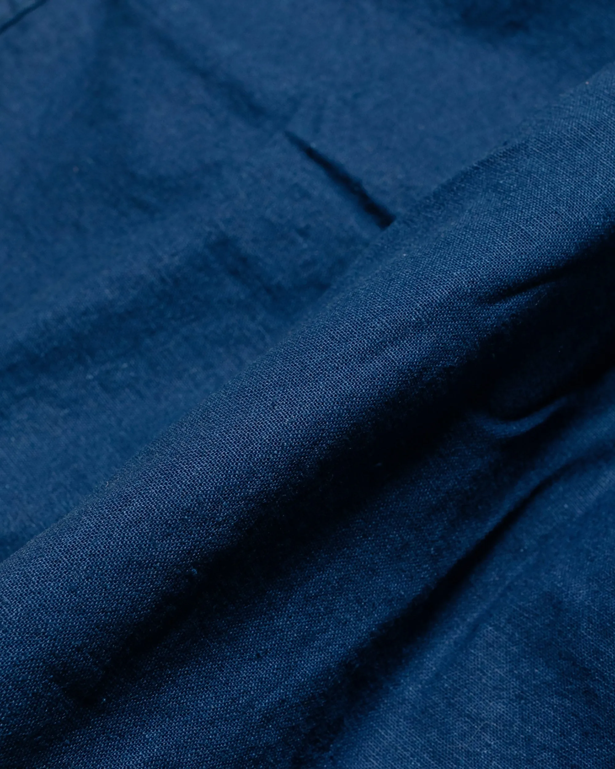 Post O'Alls E-Z Travail Shorts Cotton/Linen Sheeting Indigo sold by Lost & Found product image thumbnail 5