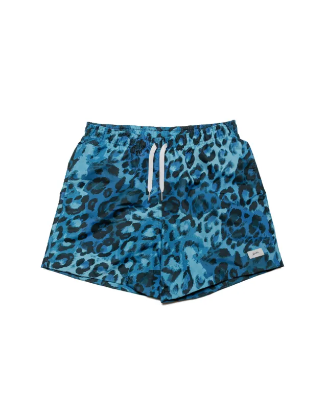 Bather Indigo Leopard Swim Trunk sold by Lost & Found