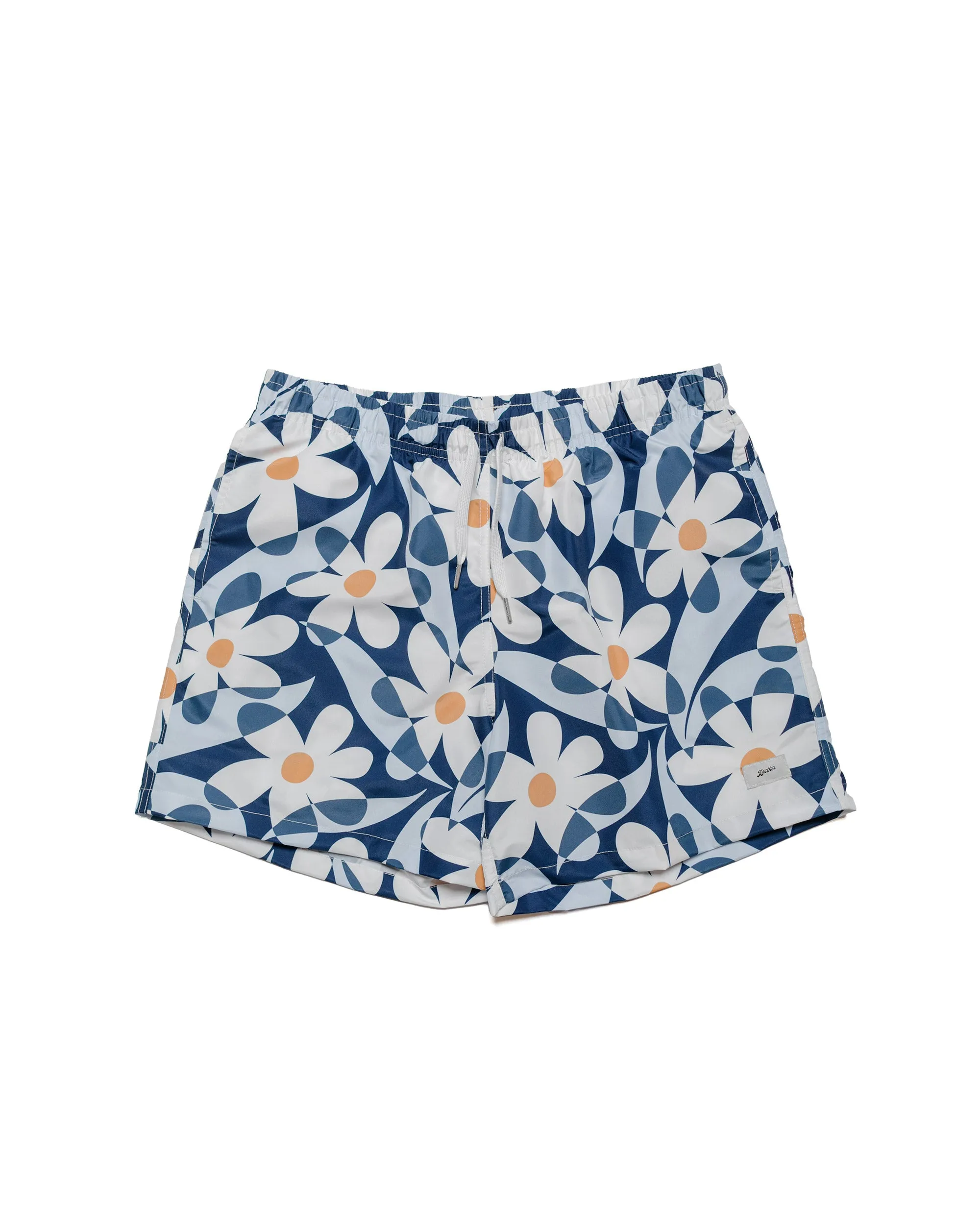 Bather Denim Daisy Trip Swim Trunk sold by Lost & Found