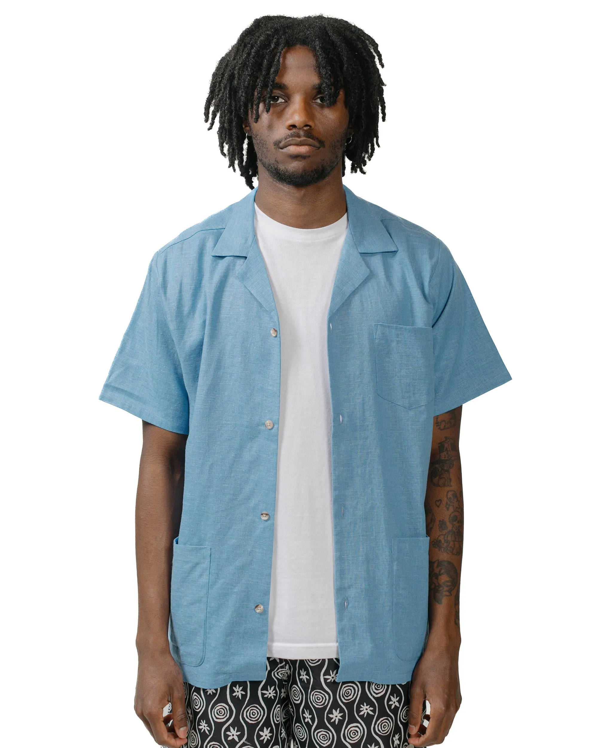 Bather Lake Linen Traveler Shirt sold by Lost & Found product image thumbnail 2