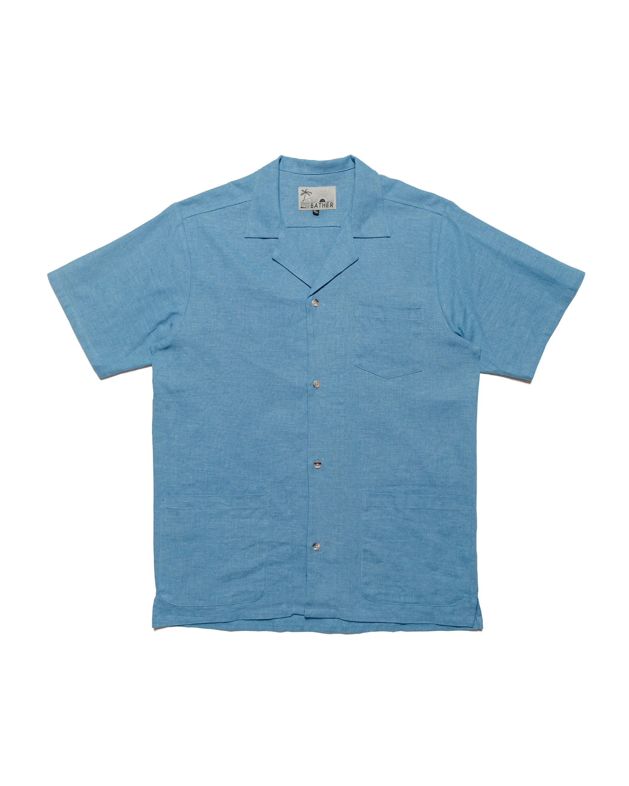 Bather Lake Linen Traveler Shirt sold by Lost & Found