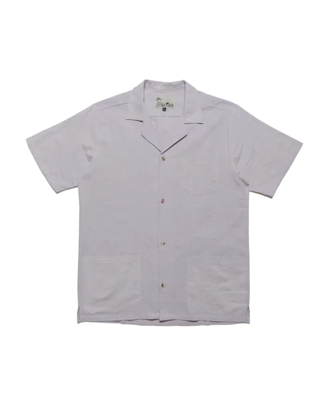Bather Lavender Linen Traveler Shirt sold by Lost & Found