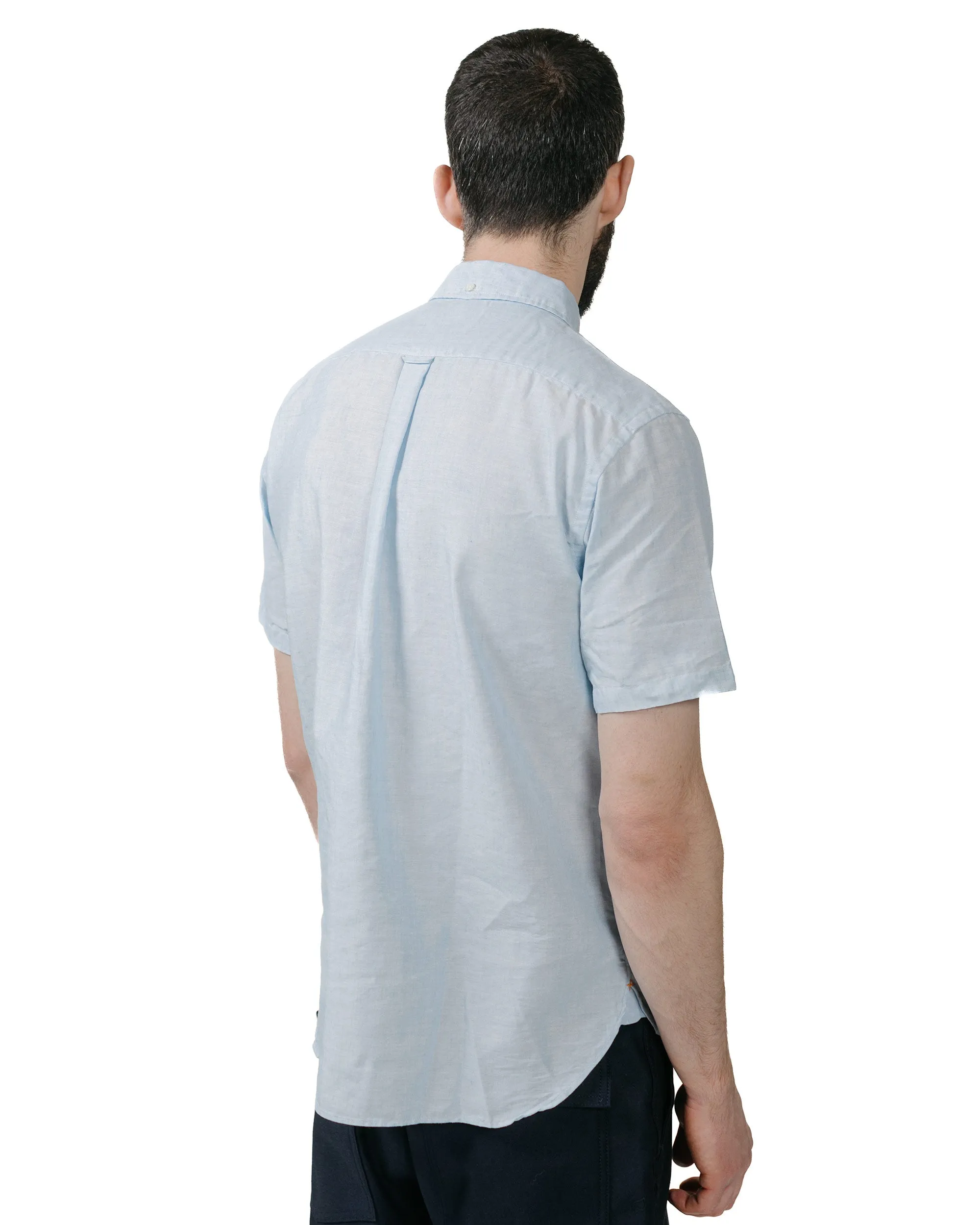 Beams Plus B.D. Short Sleeve COOLMAX® Linen Sax sold by Lost & Found product image thumbnail 3