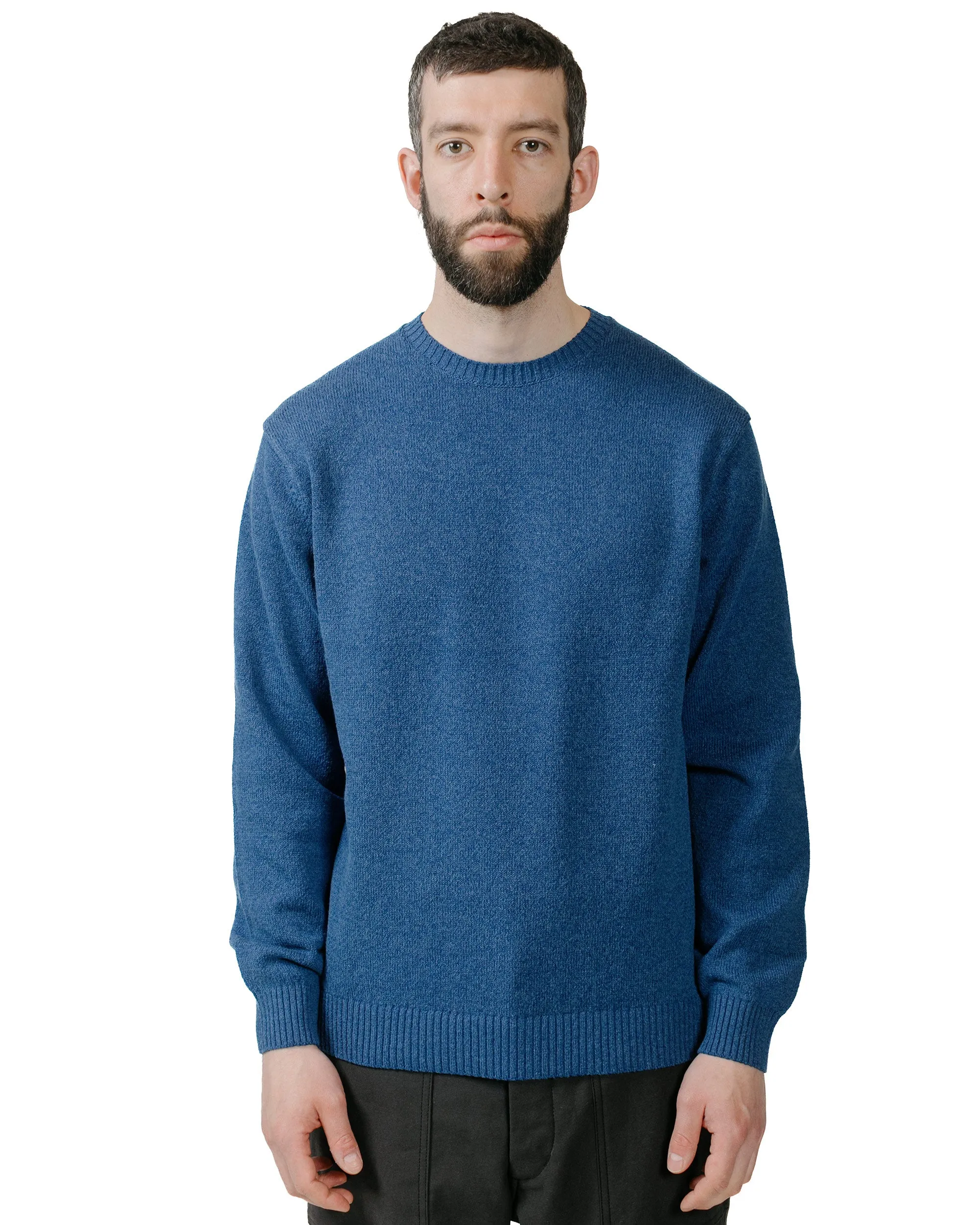 Beams Plus Crew Lily 7G Blue sold by Lost & Found product image thumbnail 2
