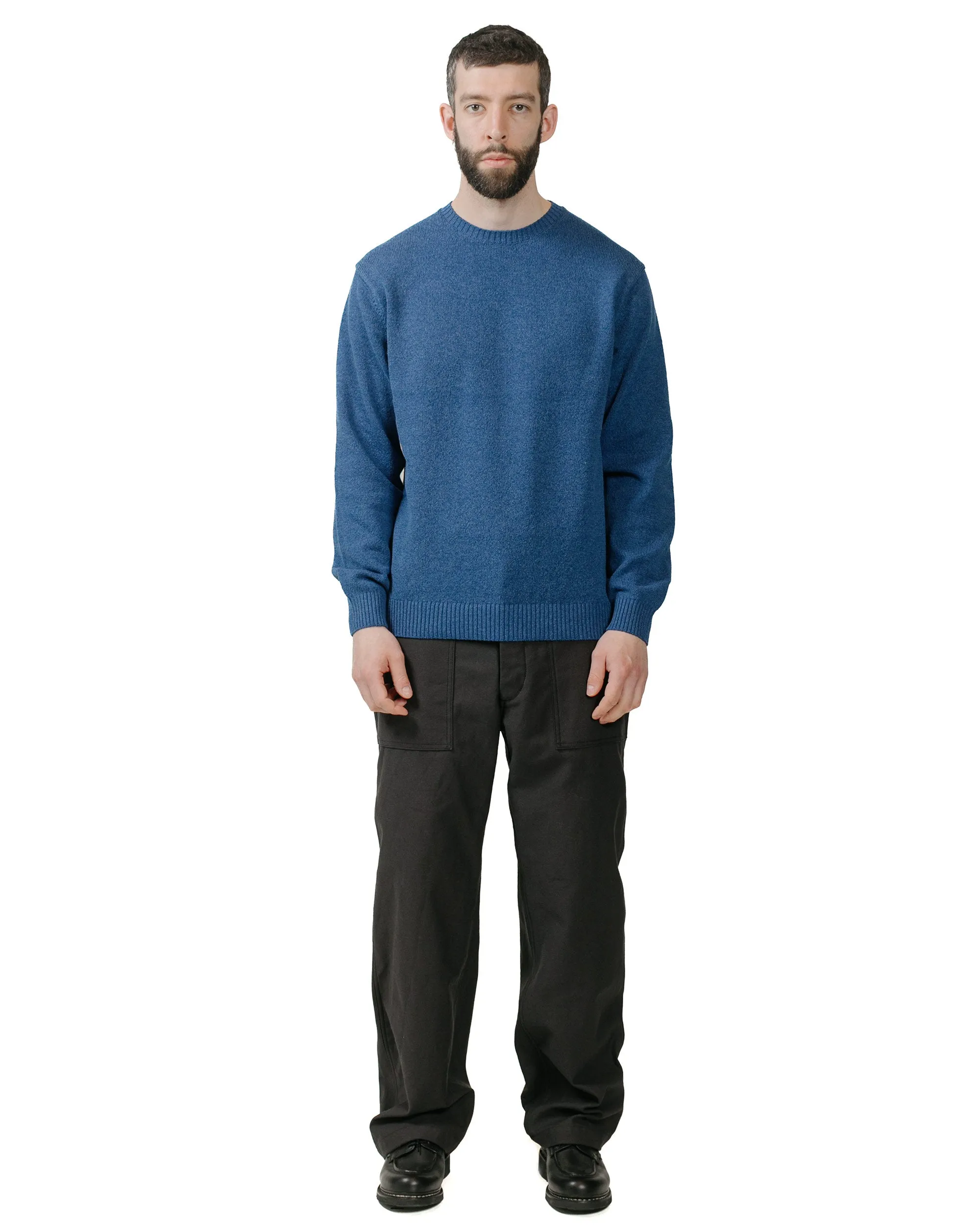 Beams Plus Crew Lily 7G Blue sold by Lost & Found product image thumbnail 4