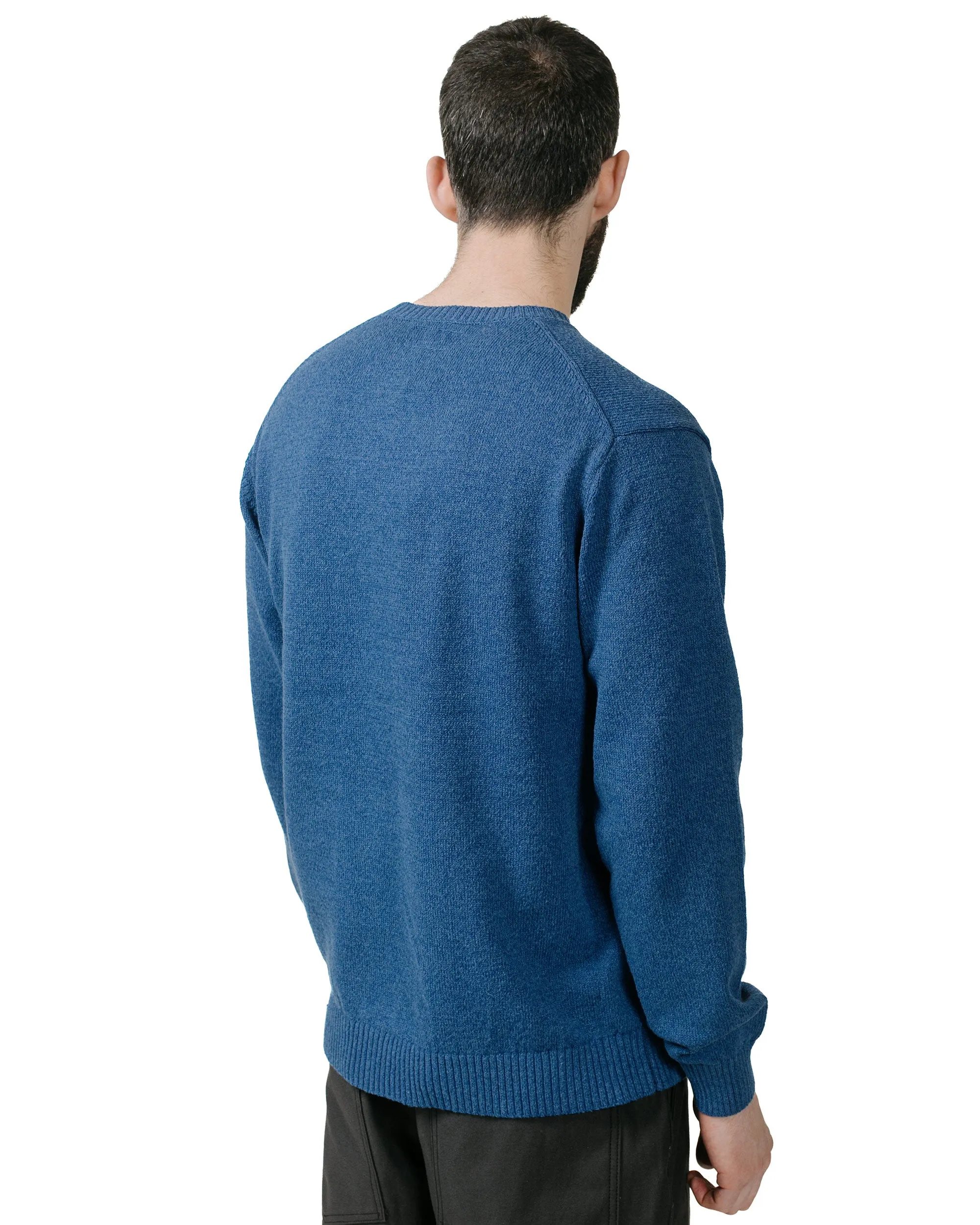 Beams Plus Crew Lily 7G Blue sold by Lost & Found product image thumbnail 3