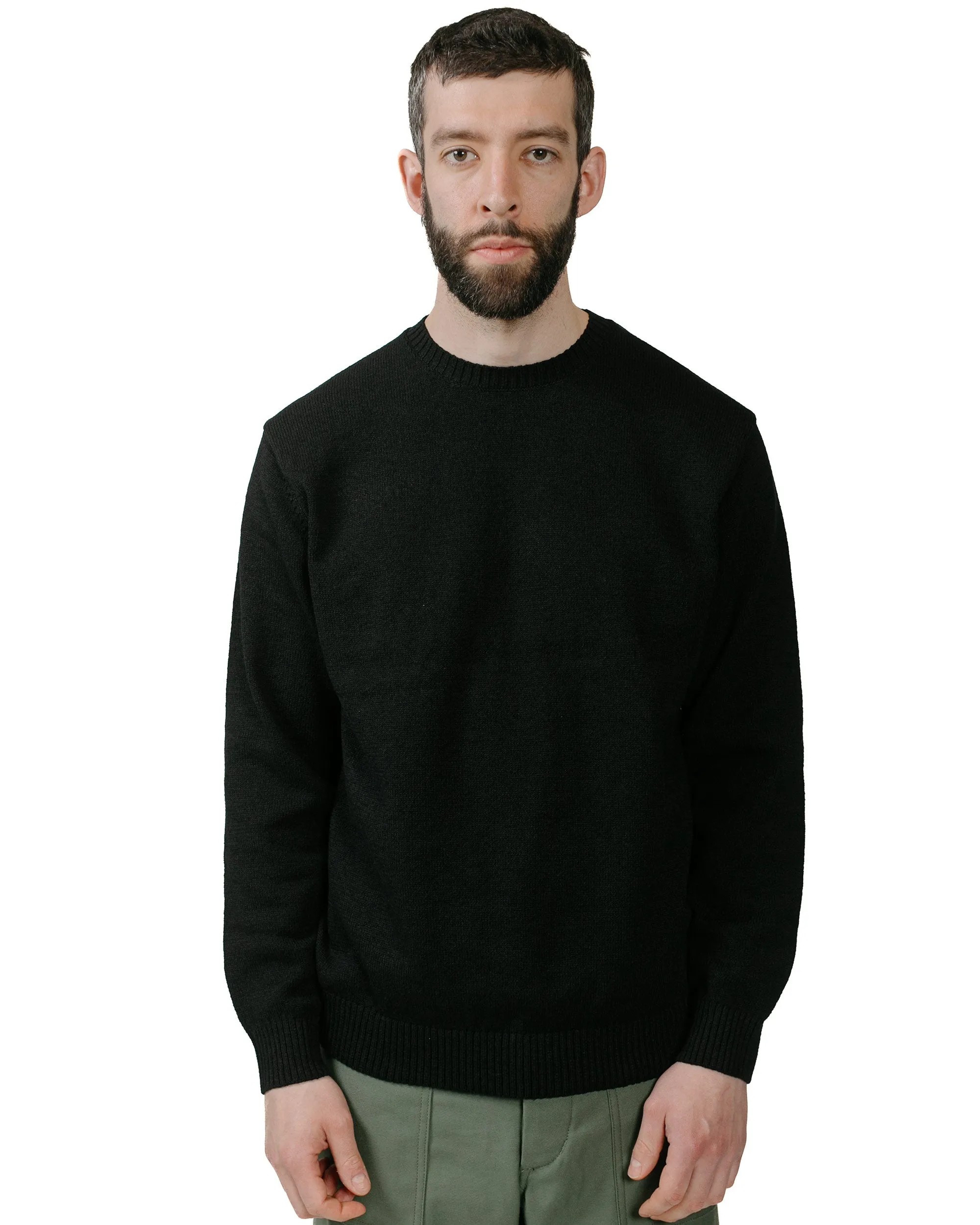 Beams Plus Crew Lily 7G Black sold by Lost & Found product image thumbnail 2