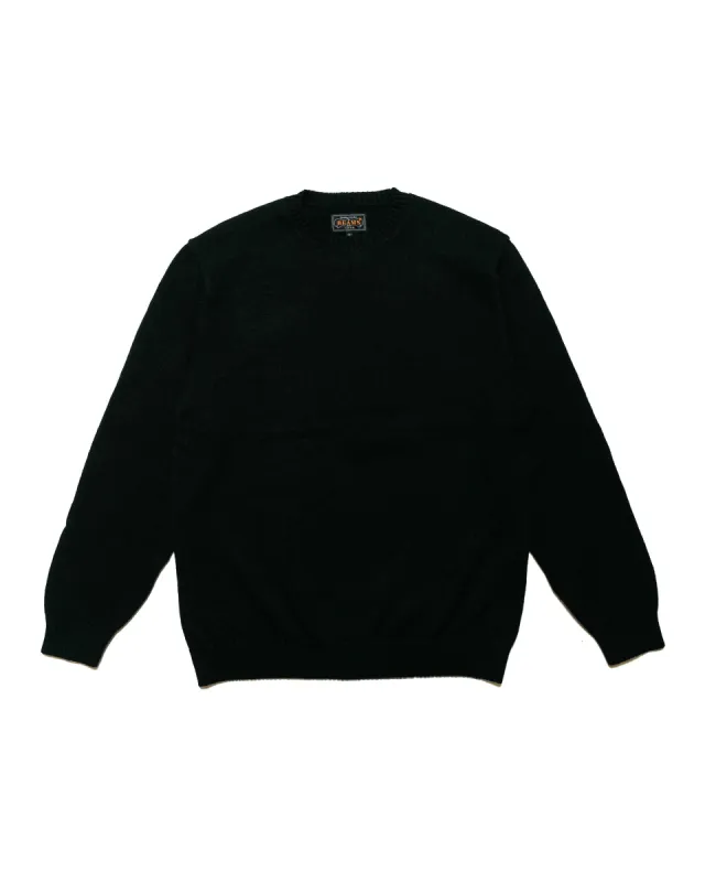 Beams Plus Crew Lily 7G Black sold by Lost & Found