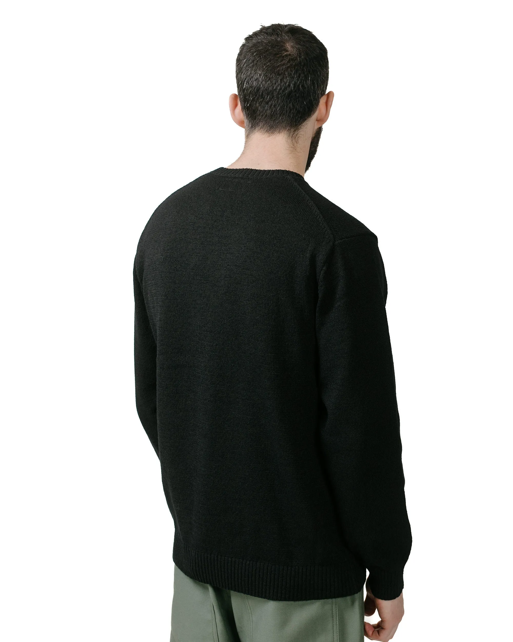 Beams Plus Crew Lily 7G Black sold by Lost & Found product image thumbnail 3