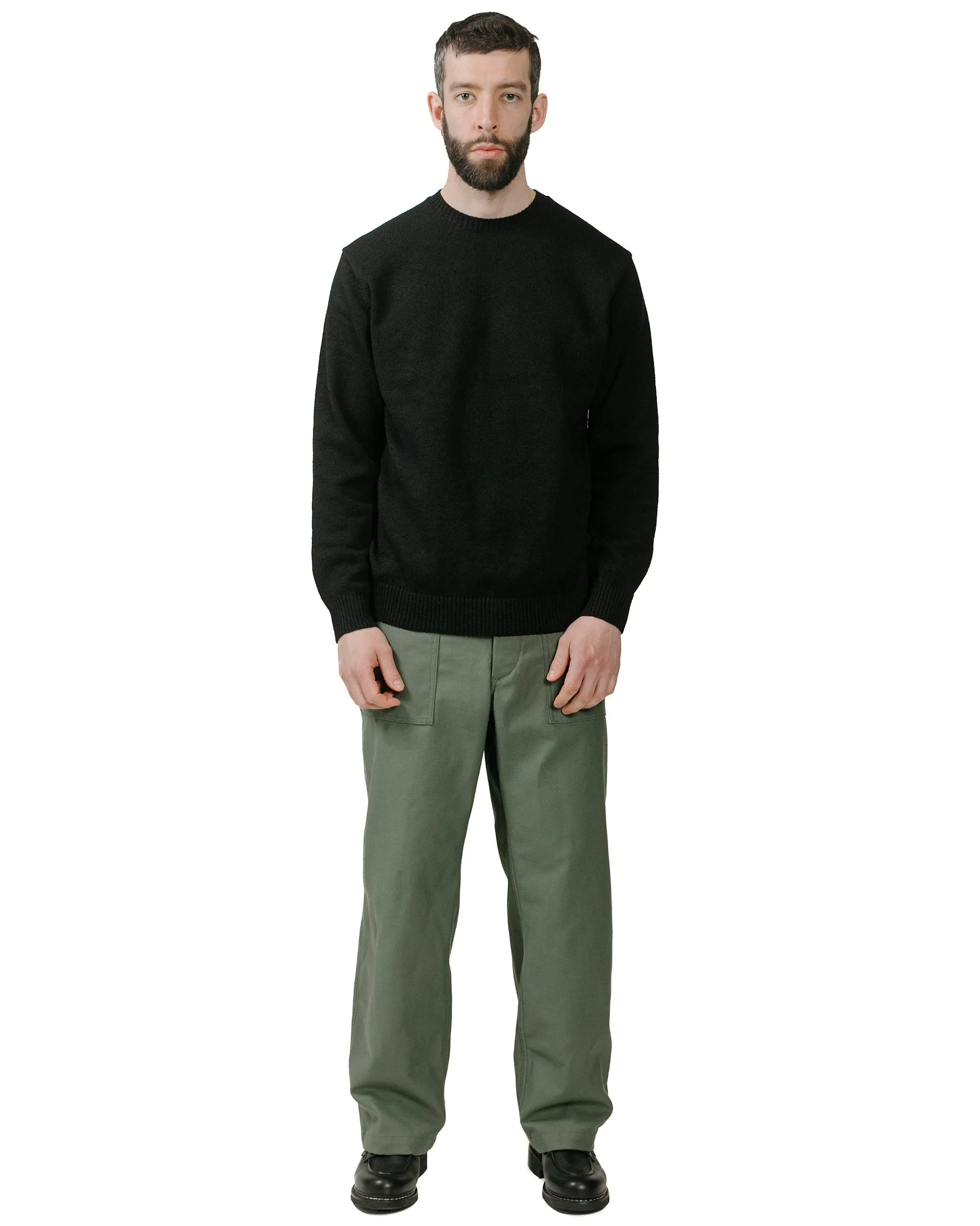 Beams Plus Crew Lily 7G Black sold by Lost & Found product image thumbnail 4