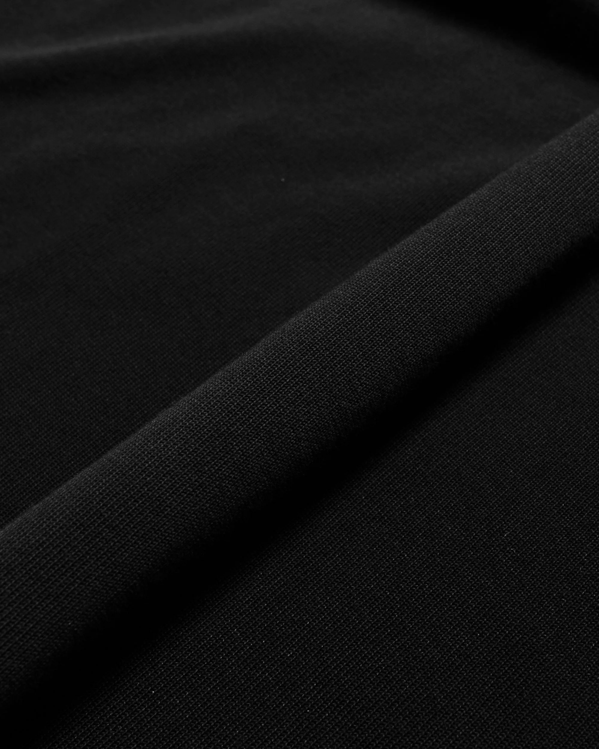 Beams Plus Knit Polo Solid 12G Black sold by Lost & Found product image thumbnail 5
