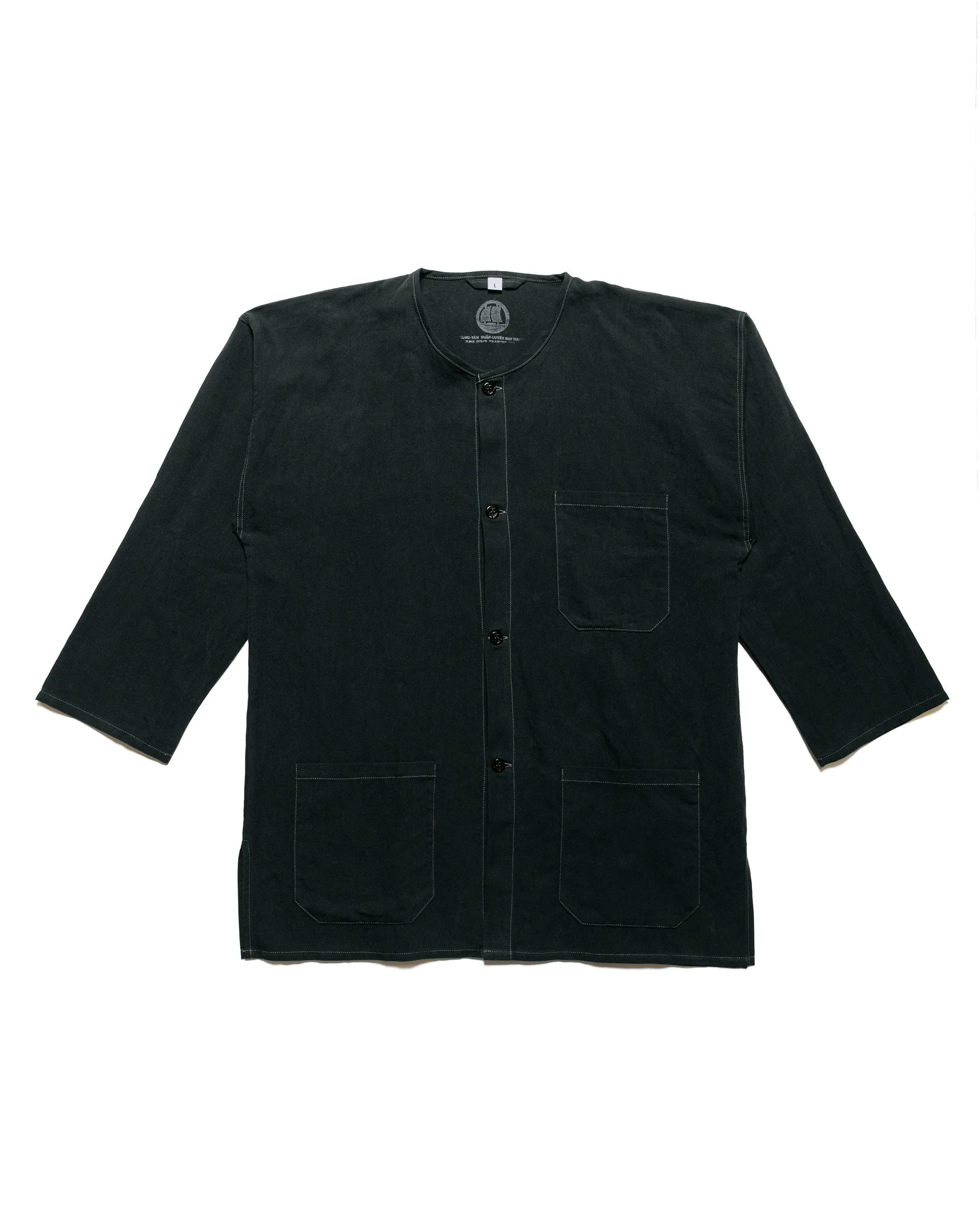 The Real McCoy's MS24002 Junk Force Black Pajama Shirt Black sold by Lost & Found