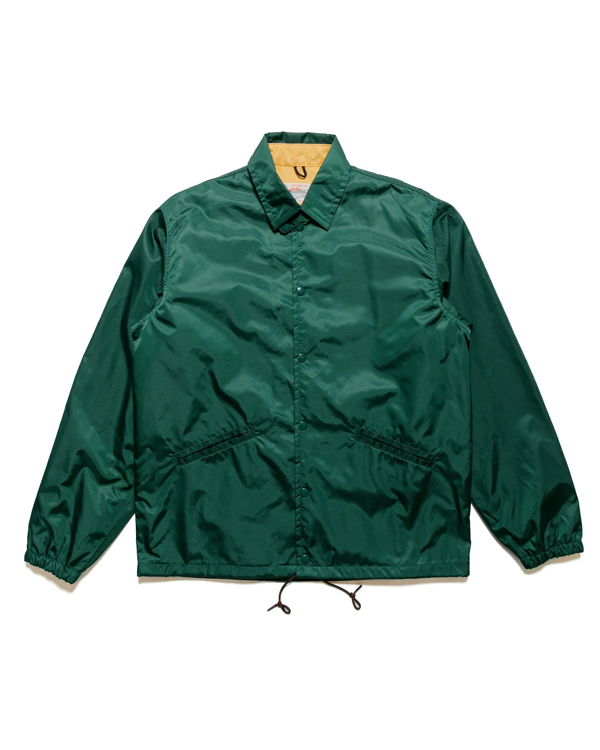 The Real McCoy's MJ24010 Nylon Cotton Lined Coach Jacket Forest sold by Lost & Found