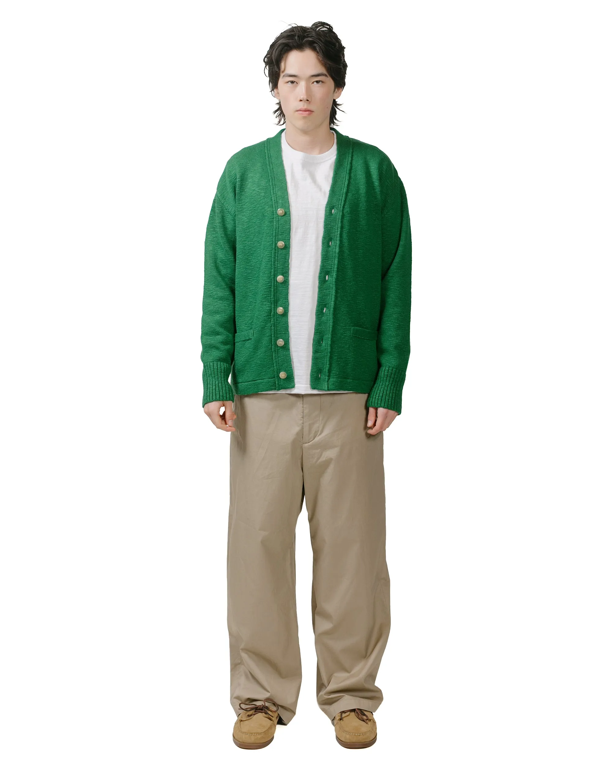The Real McCoy's MC24016 Cotton Summer Cardigan Green sold by Lost & Found product image thumbnail 4