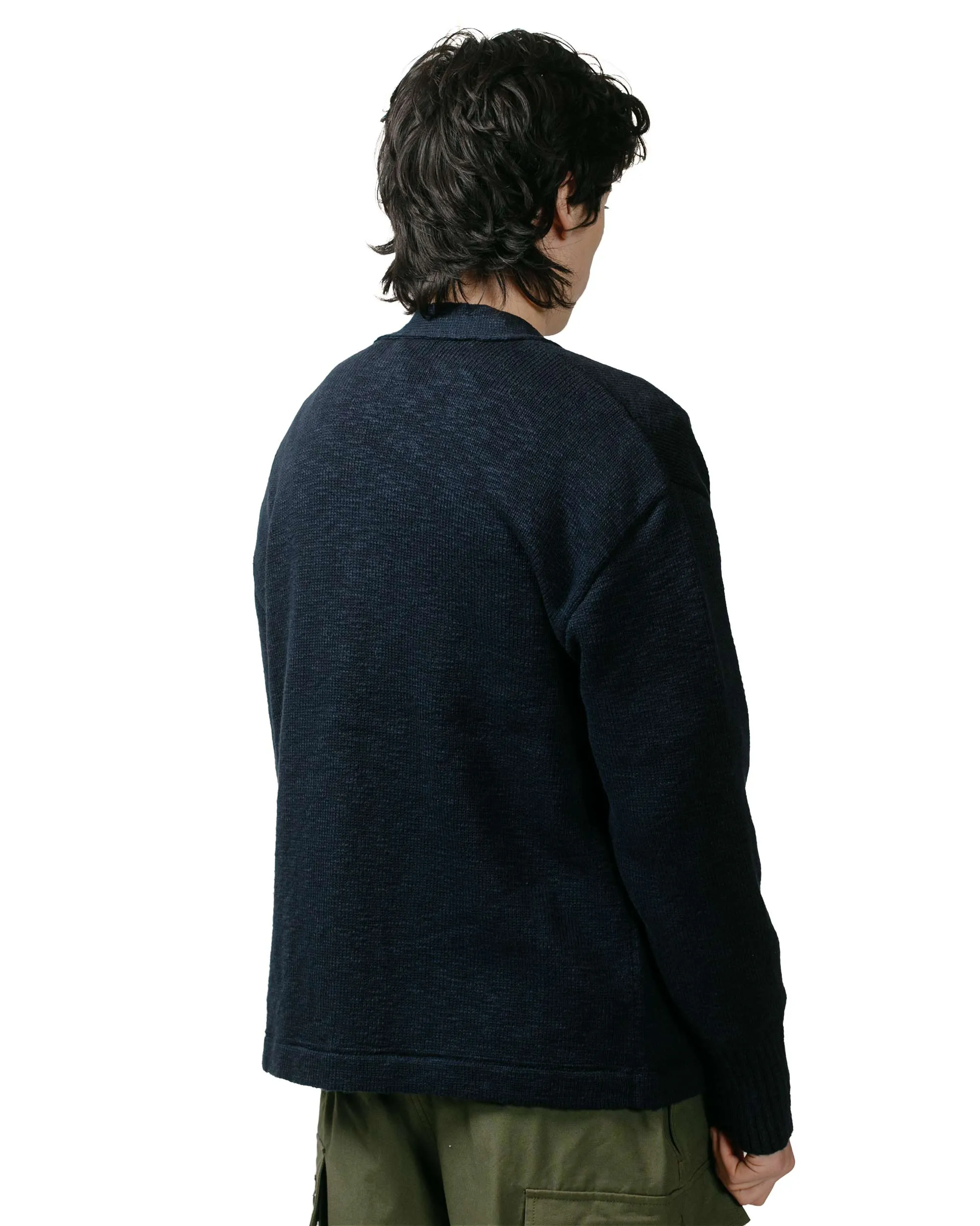 The Real McCoy's MC24016 Cotton Summer Cardigan Ink Blue sold by Lost & Found product image thumbnail 3