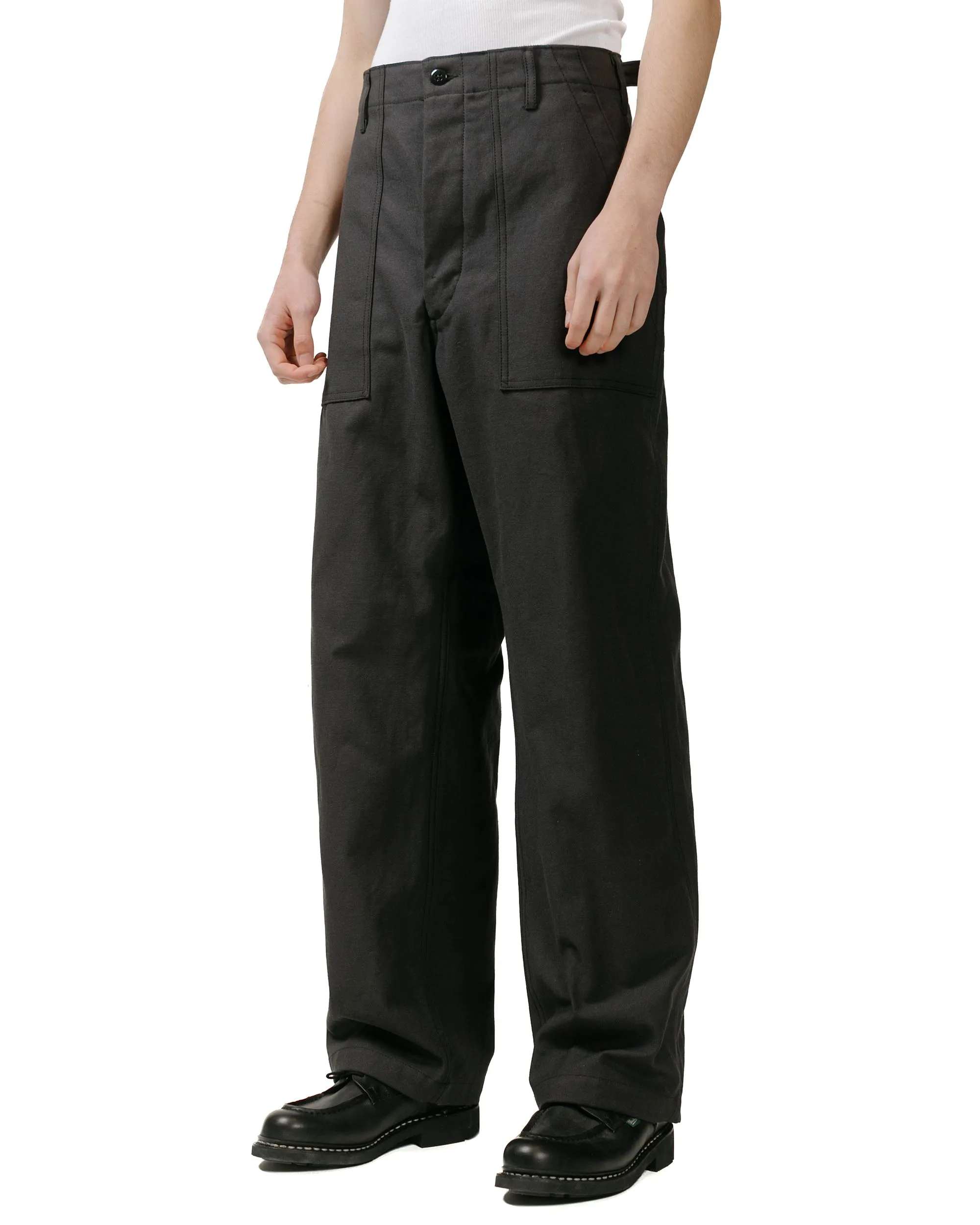Engineered Garments Workaday Fatigue Pant Black Cotton Reverse Sateen sold by Lost & Found product image thumbnail 2