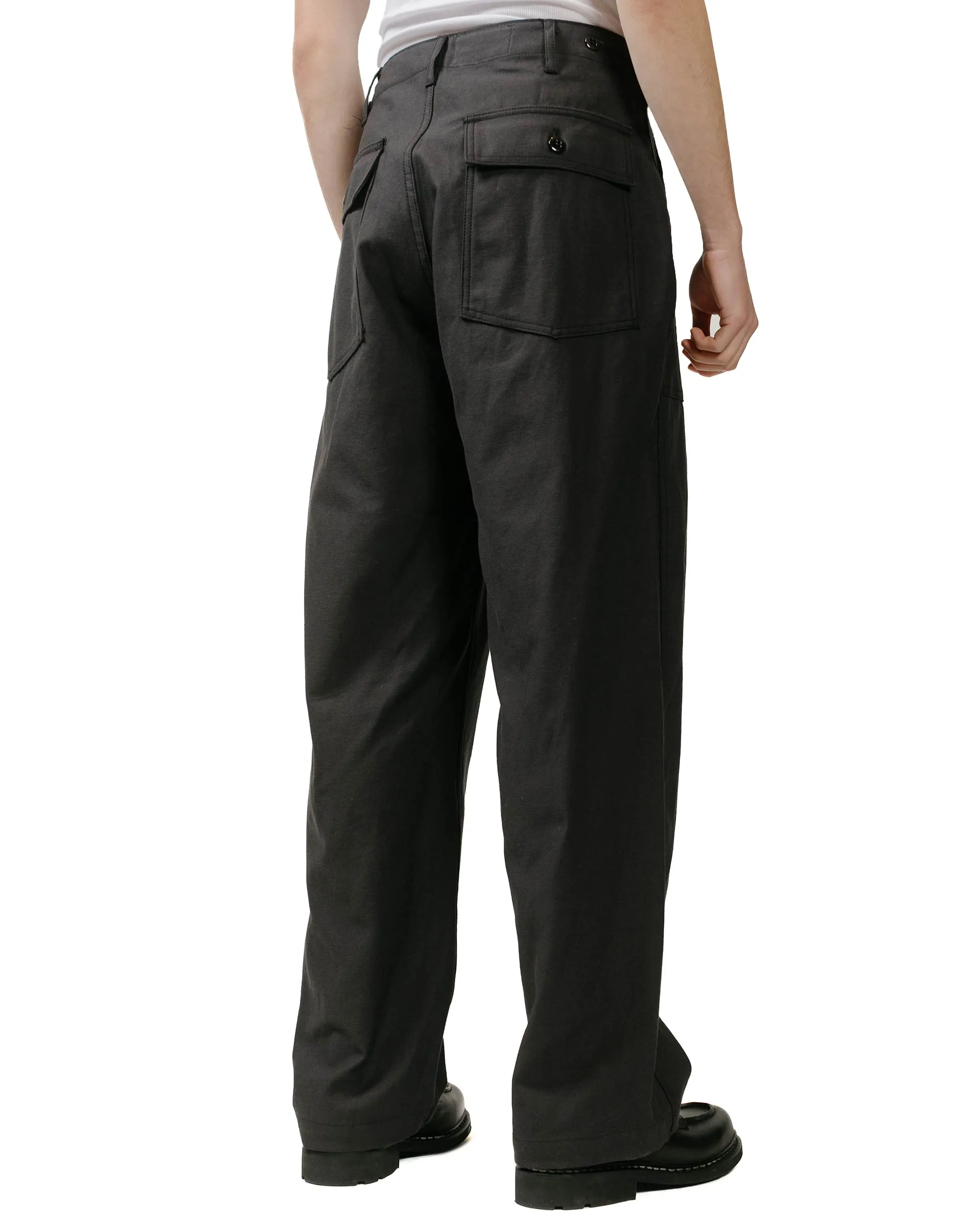 Engineered Garments Workaday Fatigue Pant Black Cotton Reverse Sateen sold by Lost & Found product image thumbnail 3