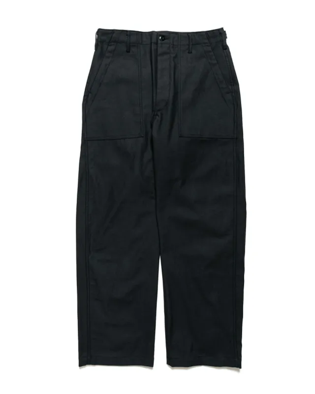 Engineered Garments Workaday Fatigue Pant Black Cotton Reverse Sateen sold by Lost & Found