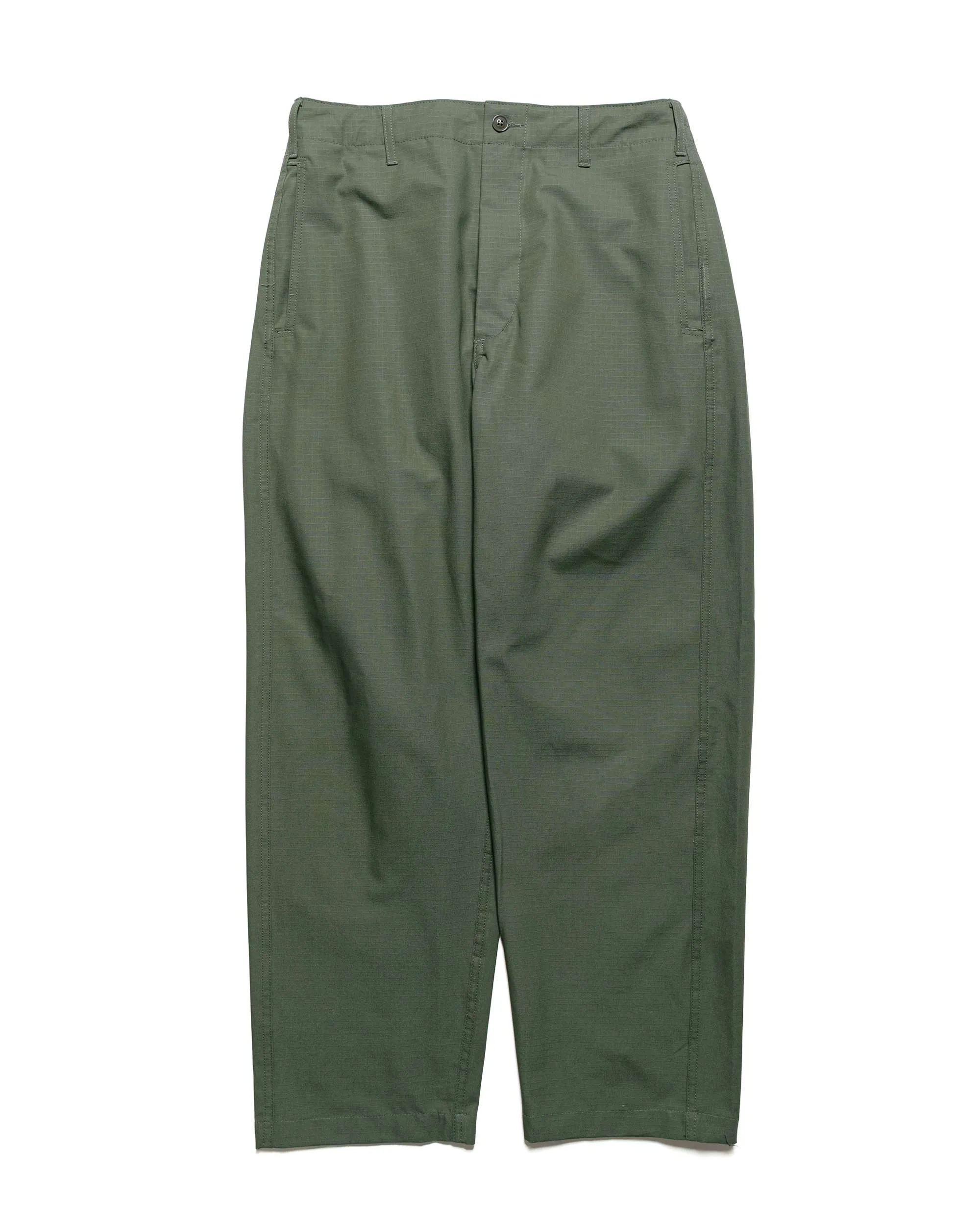 Engineered Garments Workaday Utility Pant Olive Cotton Ripstop sold by Lost & Found