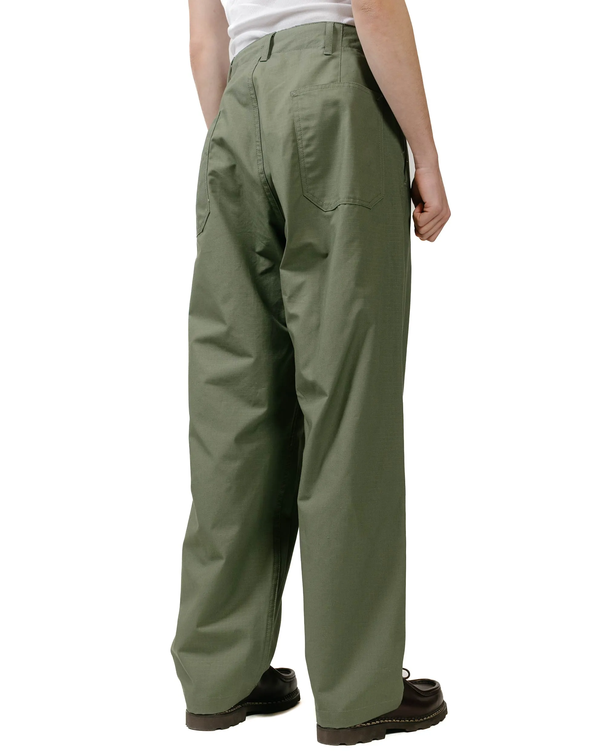 Engineered Garments Workaday Utility Pant Olive Cotton Ripstop sold by Lost & Found product image thumbnail 3
