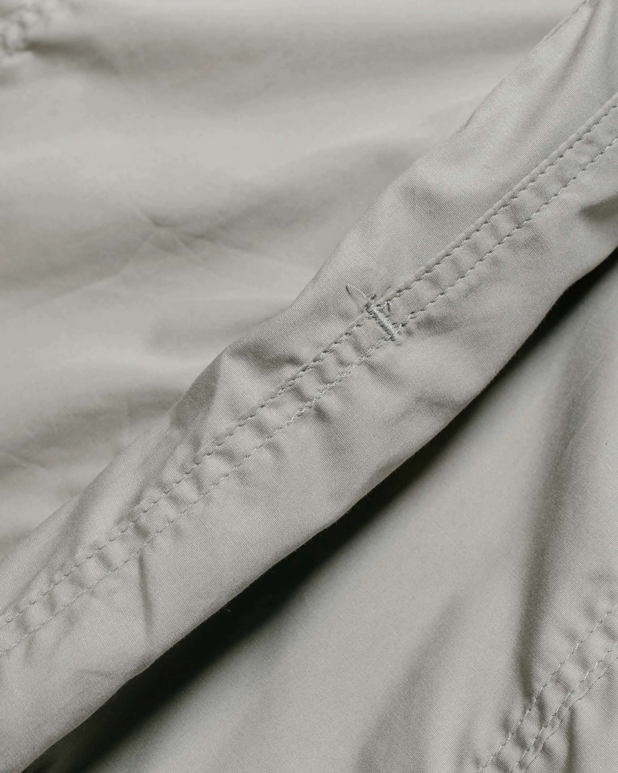 Engineered Garments Workaday Army Pop Over Shirt Light Grey Superfine Poplin sold by Lost & Found product image thumbnail 5
