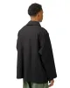 Engineered Garments Workaday Shawl Collar Jacket Black Cotton Reverse Sateen sold by Lost & Found