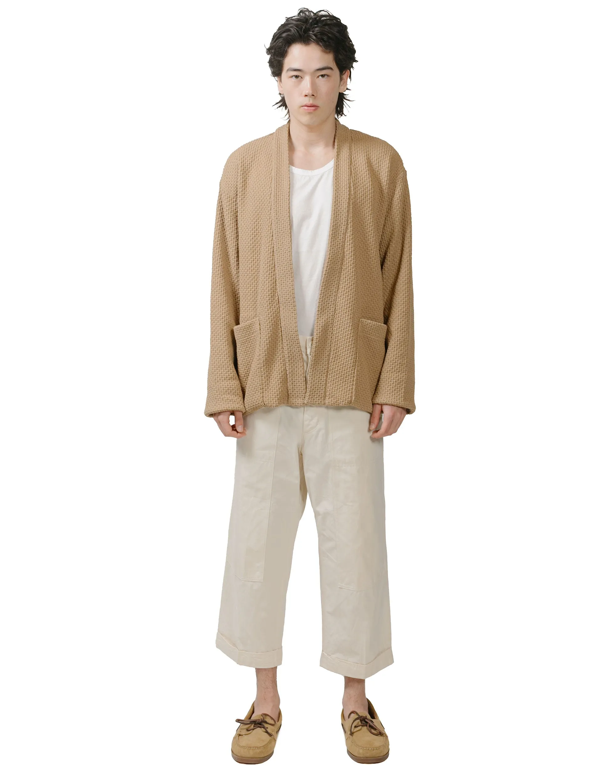 ts(s) Cropped Work Pants Cotton Slub Yarn Twill Cloth Natural sold by Lost & Found product image thumbnail 4