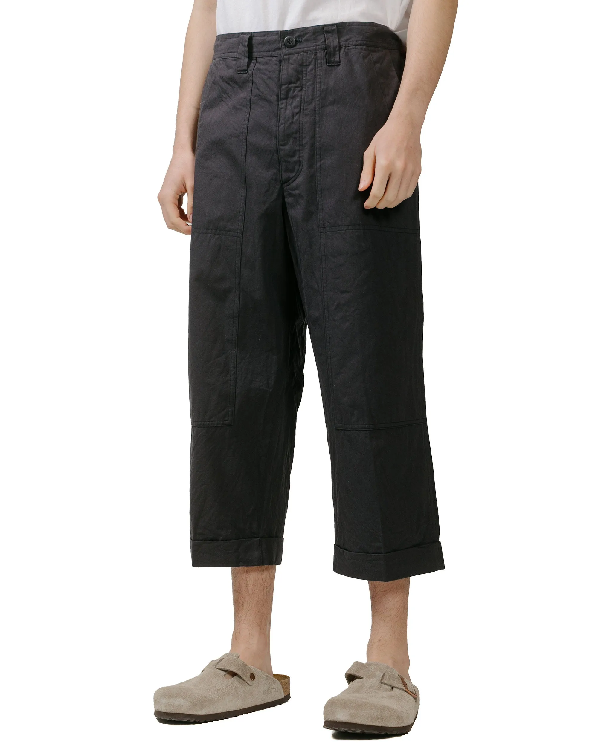 ts(s) Cropped Work Pants Cotton Slub Yarn Twill Cloth Dark Navy sold by Lost & Found product image thumbnail 2