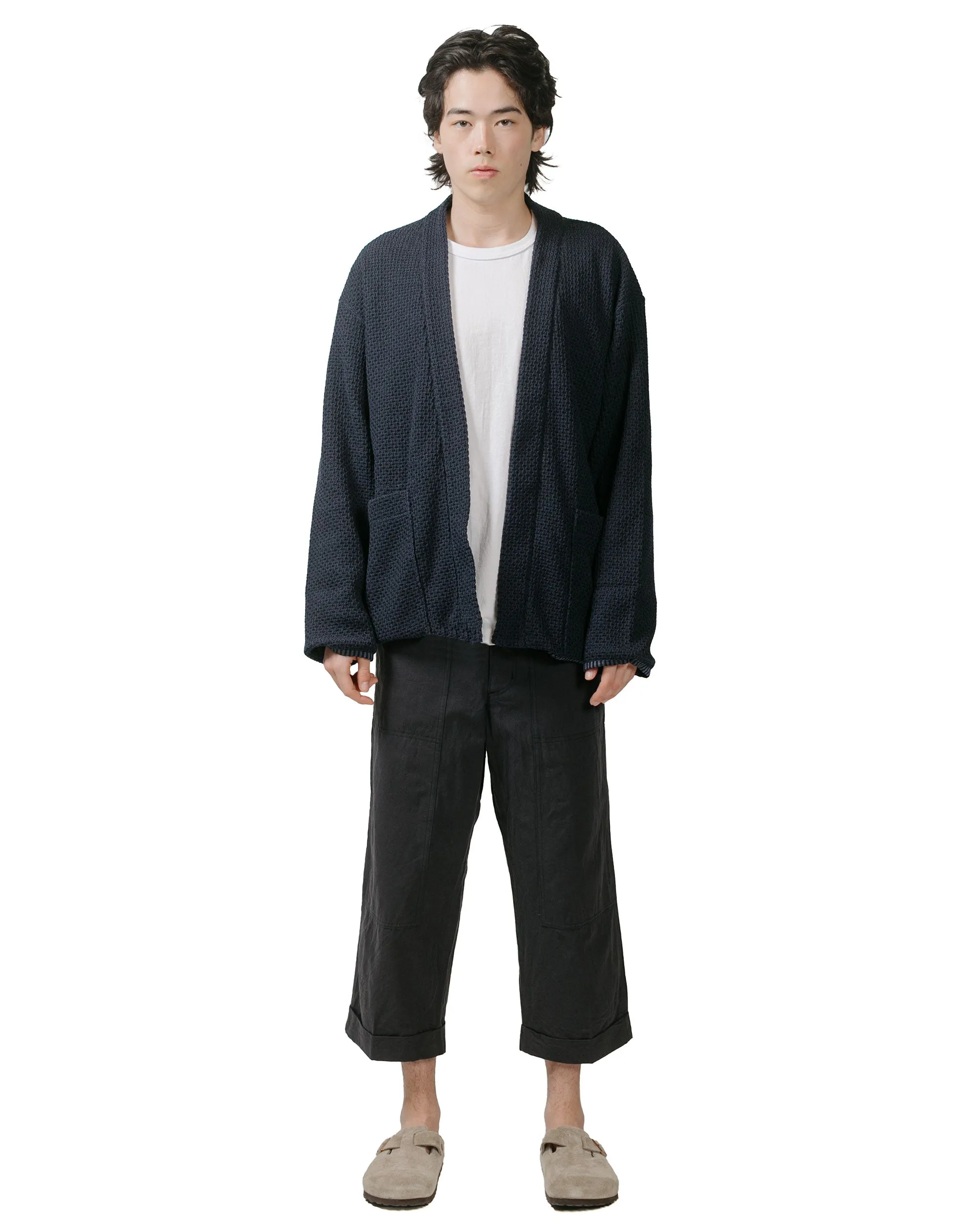 ts(s) Cropped Work Pants Cotton Slub Yarn Twill Cloth Dark Navy sold by Lost & Found product image thumbnail 4