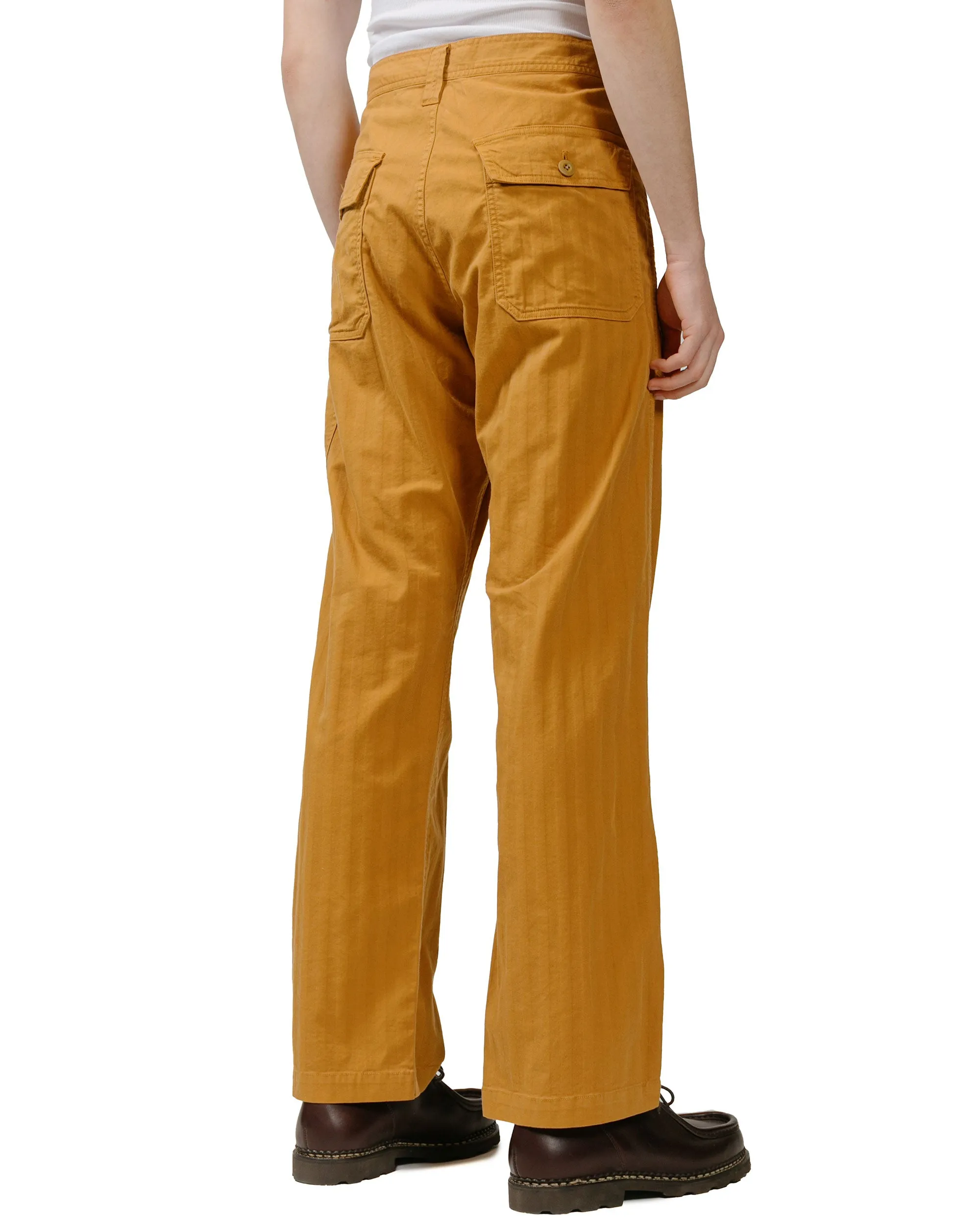 ts(s) Fatigue Pants Garment Dye Cotton/Rayon Herringbone Stretch Cloth Ocher sold by Lost & Found product image thumbnail 3