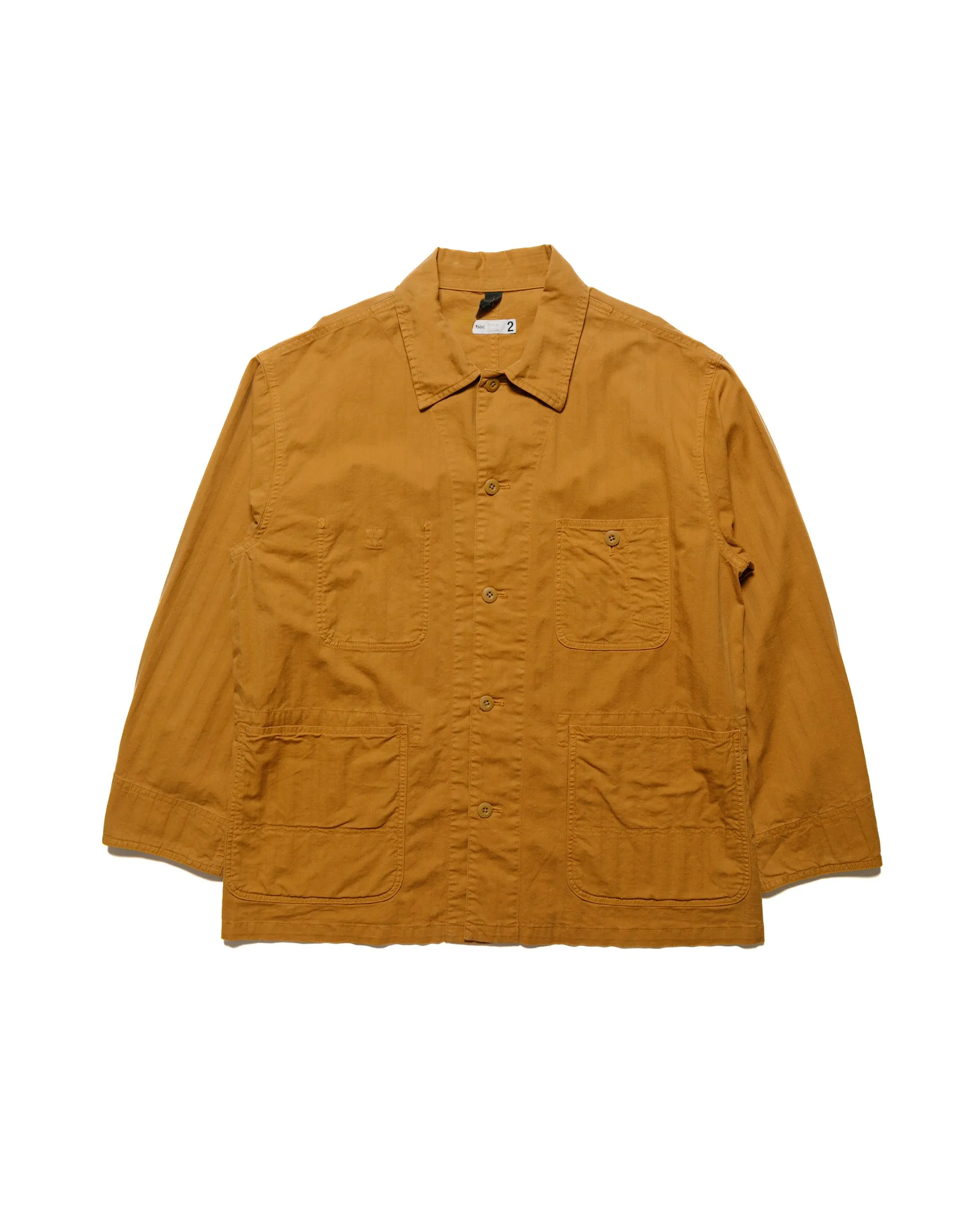 ts(s) Cover All Jacket Garment Dye Cotton/Rayon Herringbone Stretch Cloth Ocher sold by Lost & Found